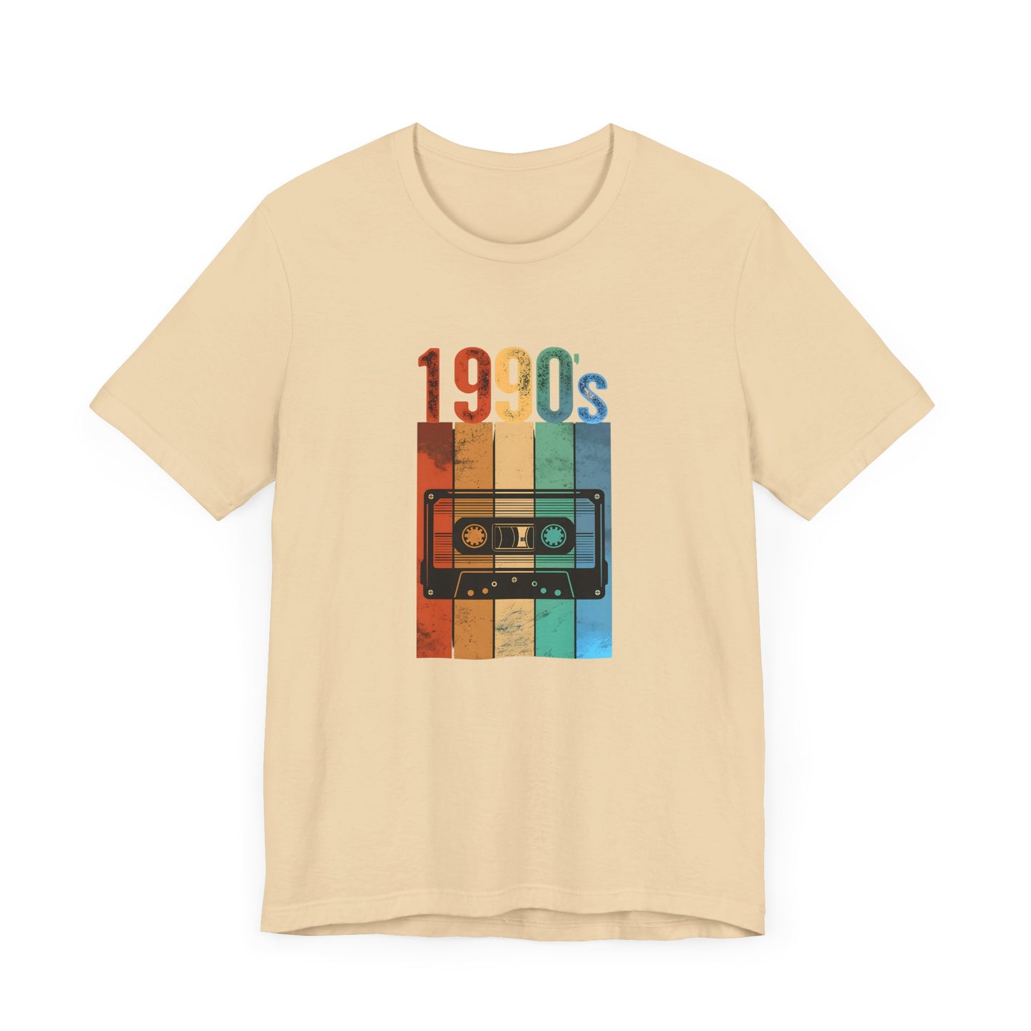 1990s Retro Tape Unisex Jersey Tee – Nostalgic Graphic T-Shirt for Music Lovers