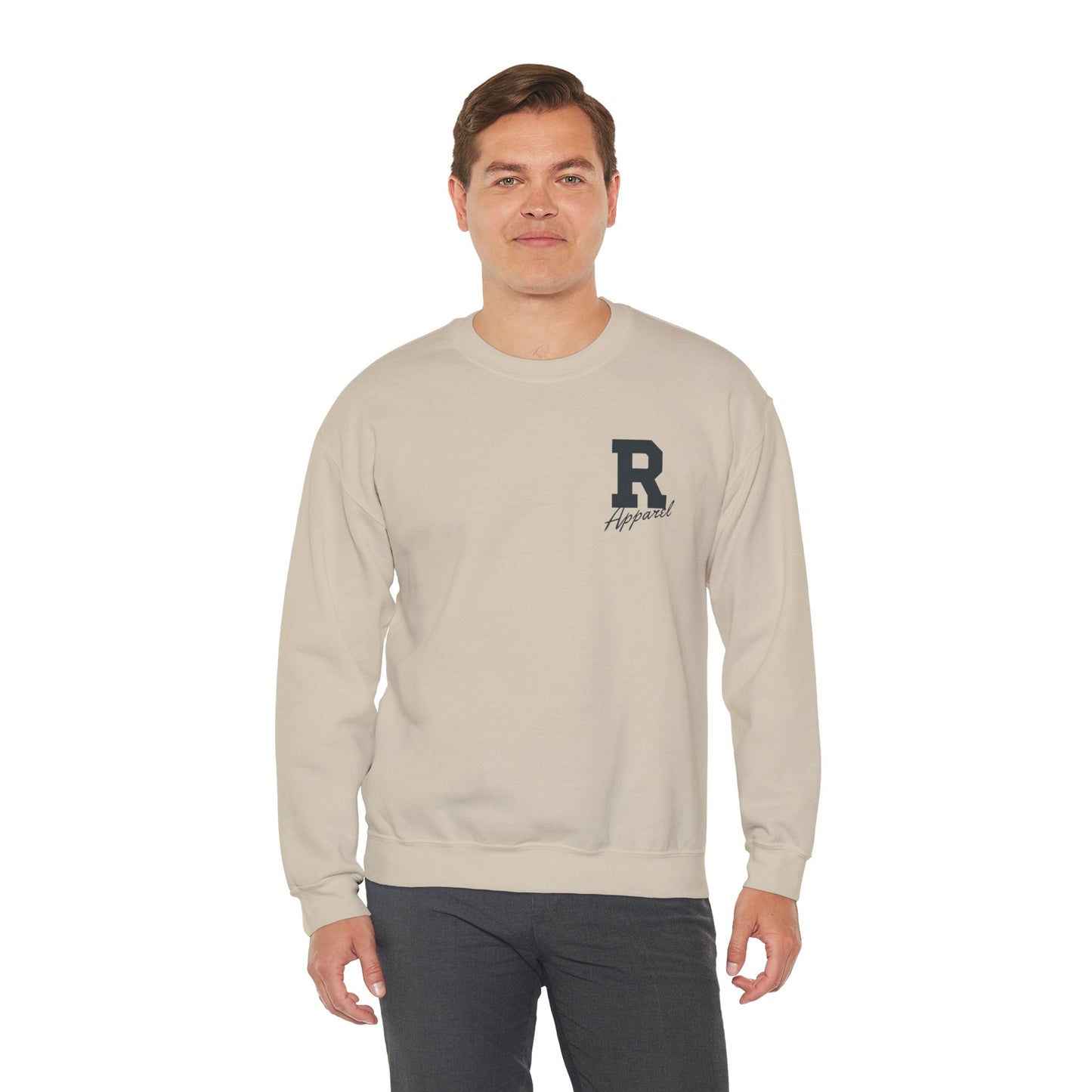 Comfortable Unisex Crewneck Sweatshirt with Stylish 'R' Design