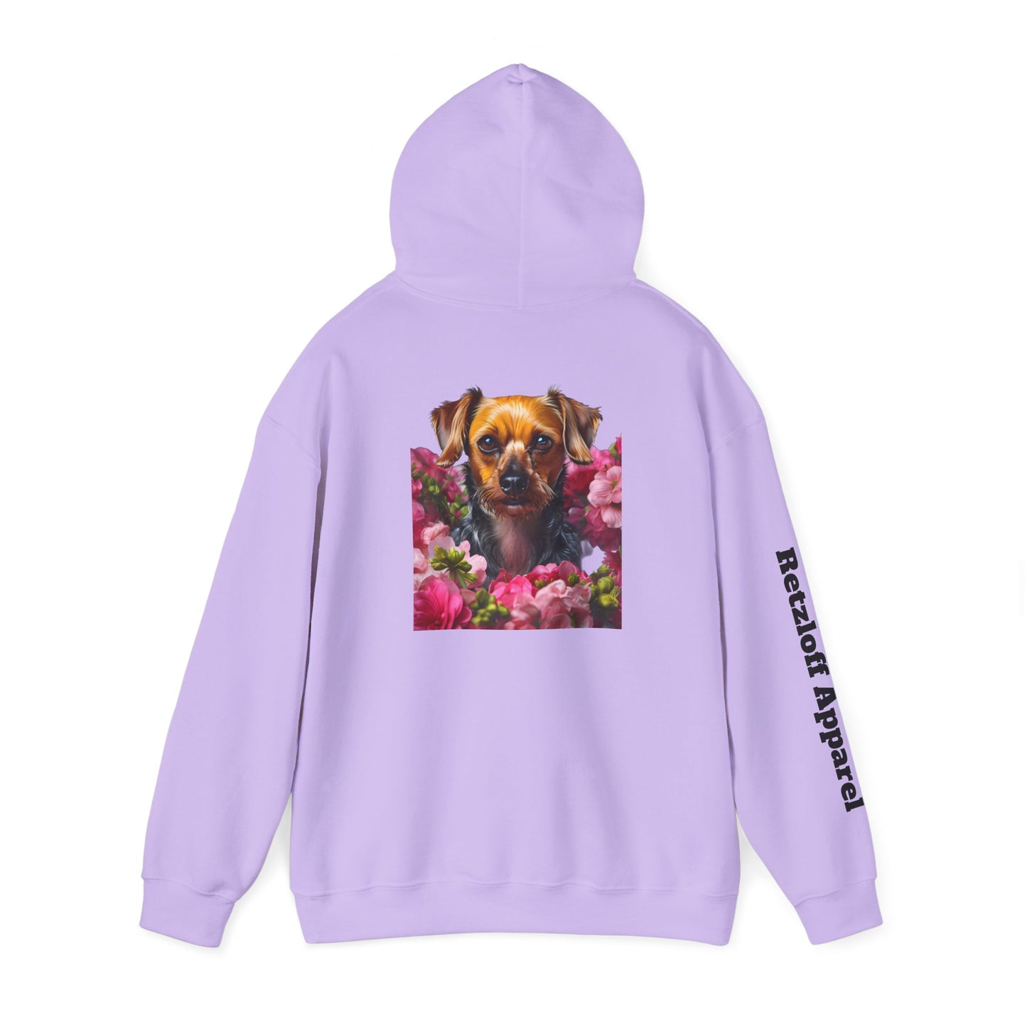 Cute Dog Floral Unisex Hoodie - Razloff Apparel