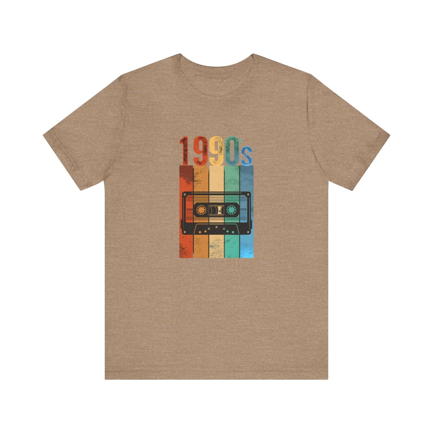 1990s Retro Tape Unisex Jersey Tee – Nostalgic Graphic T-Shirt for Music Lovers