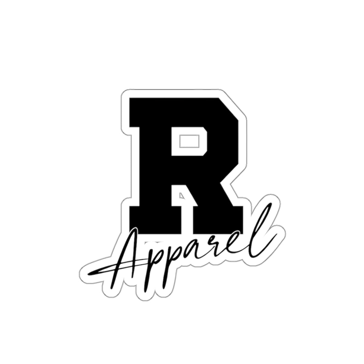 Stylish 'R Apparel' Kiss-Cut Stickers for Personalized Decor