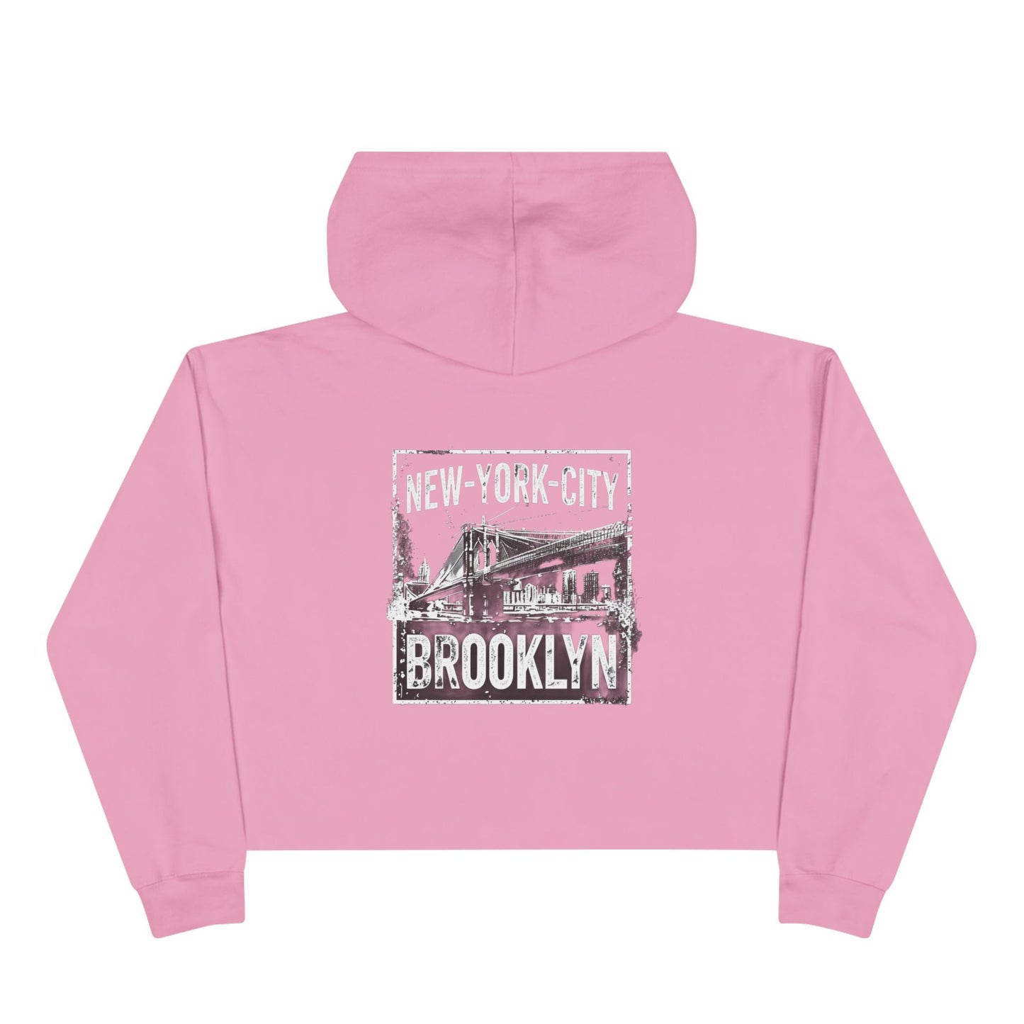 Brooklyn Graphic Crop Hoodie - New York City Style for Casual Outings