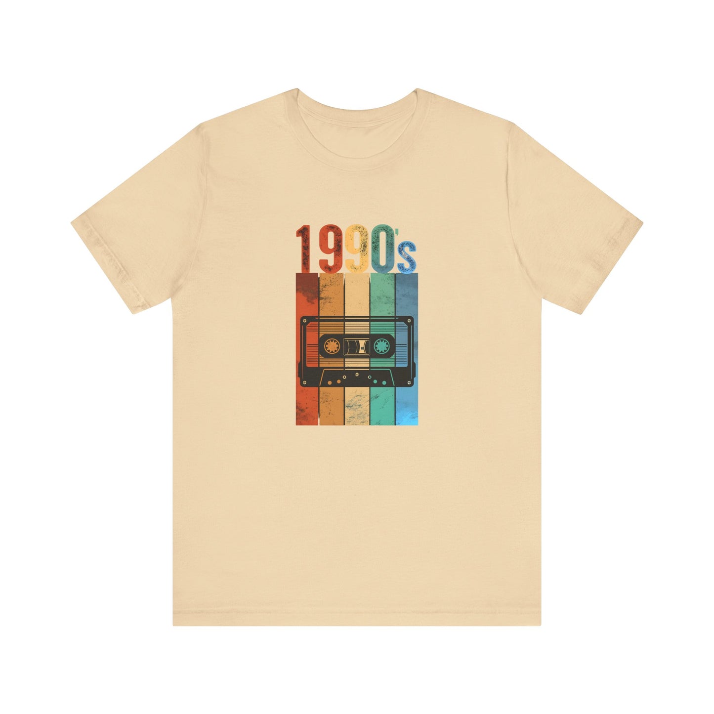 1990s Retro Tape Unisex Jersey Tee – Nostalgic Graphic T-Shirt for Music Lovers