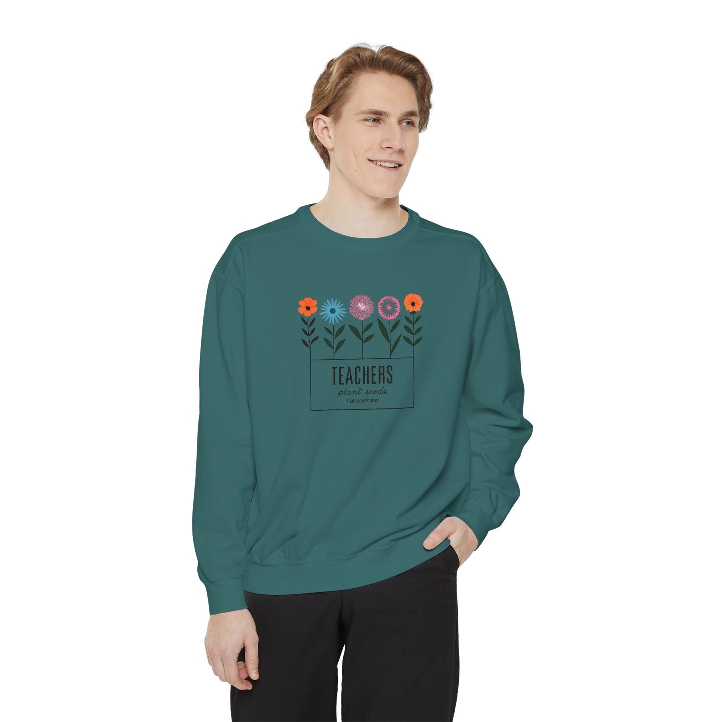 Teacher Floral Sweatshirt - Perfect Gift for Educators