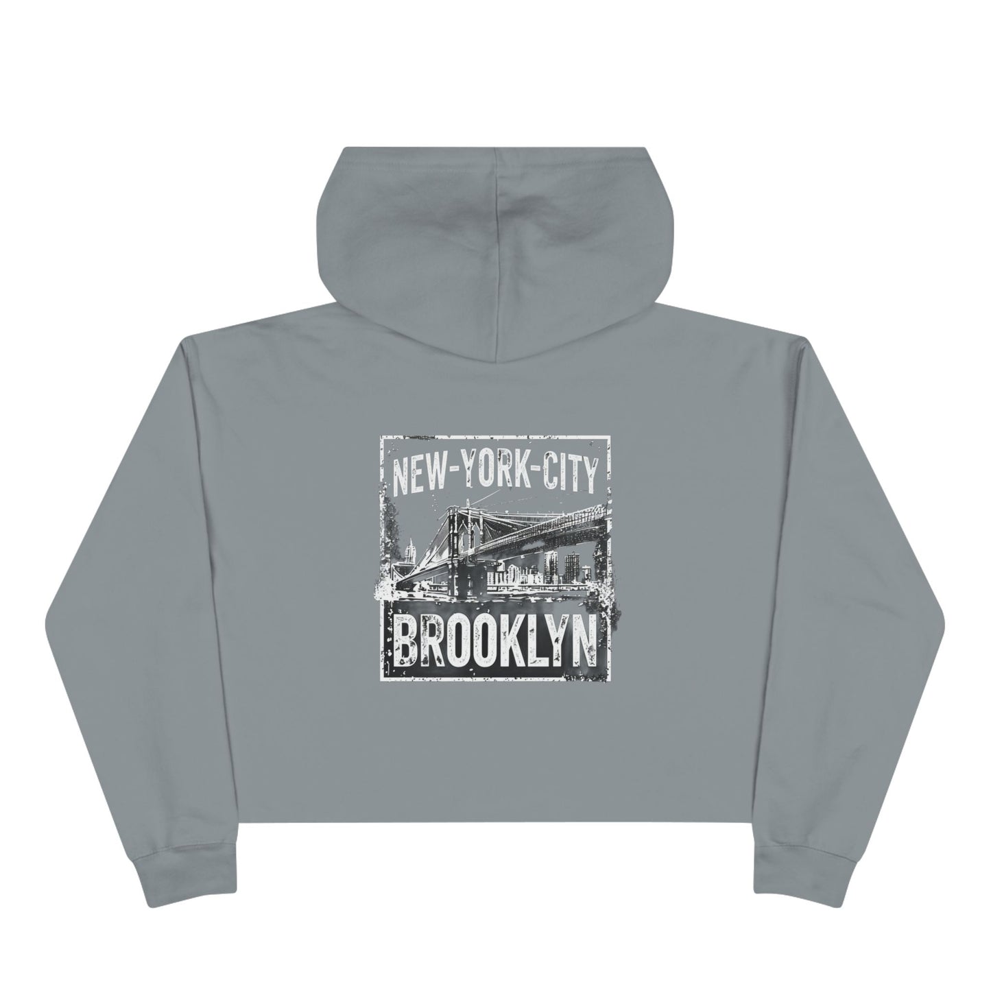 Brooklyn Graphic Crop Hoodie - New York City Style for Casual Outings