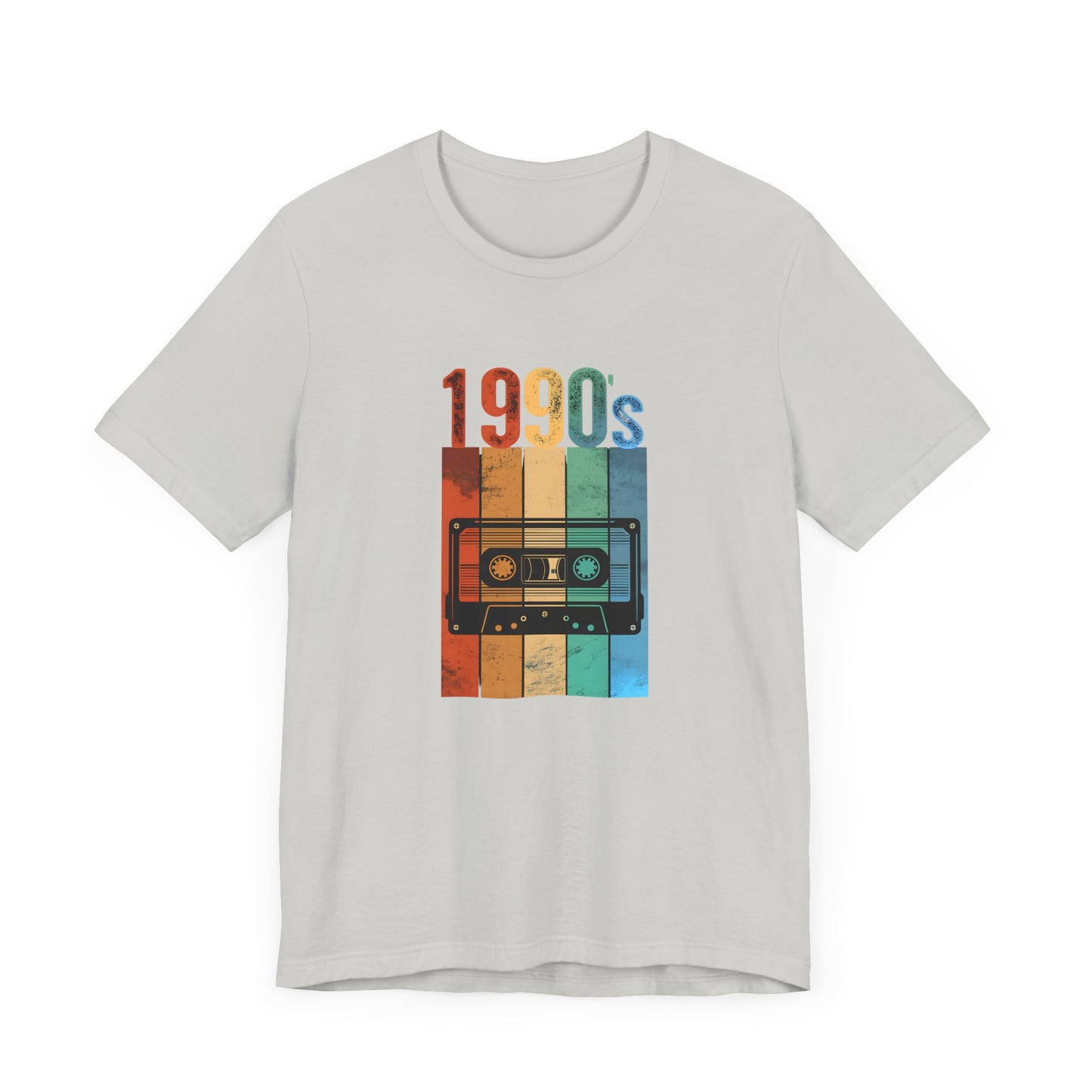 1990s Retro Tape Unisex Jersey Tee – Nostalgic Graphic T-Shirt for Music Lovers