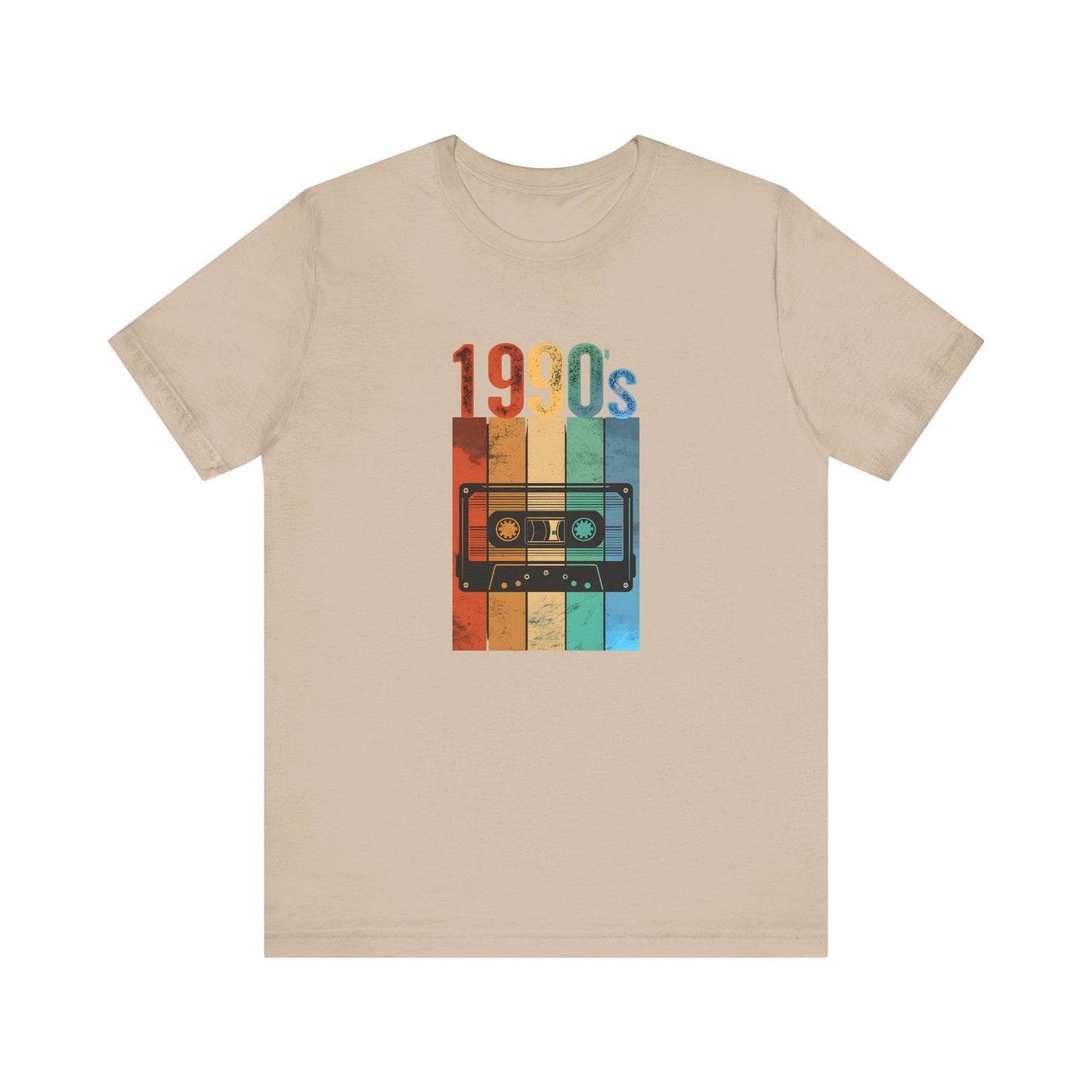 1990s Retro Tape Unisex Jersey Tee – Nostalgic Graphic T-Shirt for Music Lovers