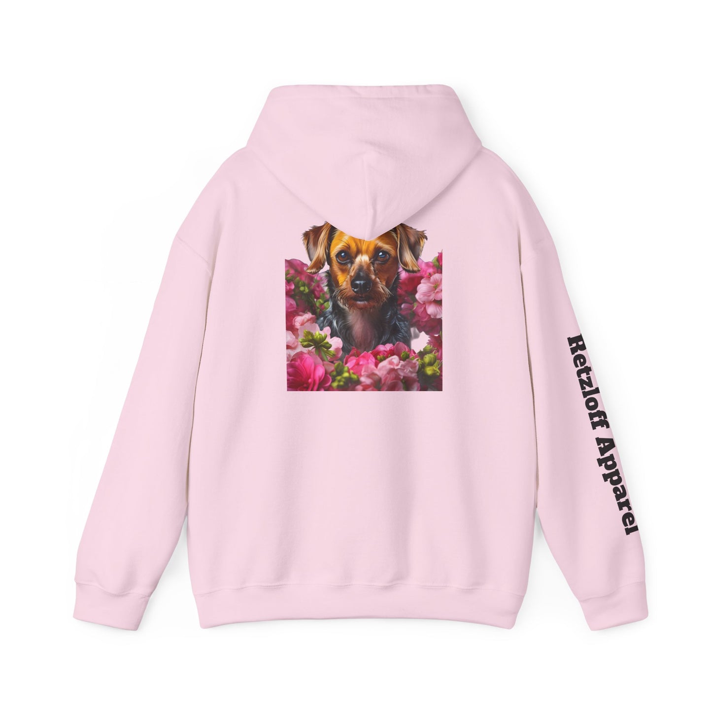 Cute Dog Floral Unisex Hoodie - Razloff Apparel