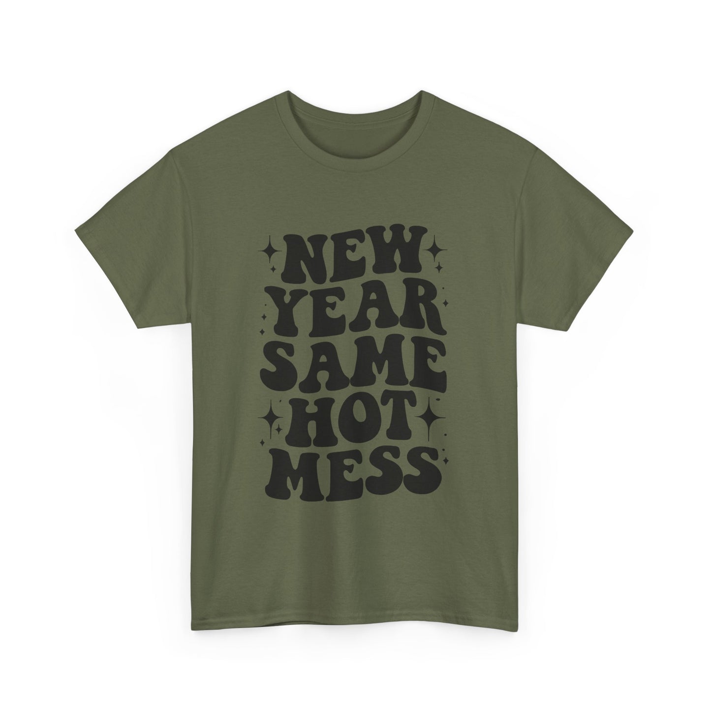 New Year Same Hot Mess Unisex Heavy Cotton Tee