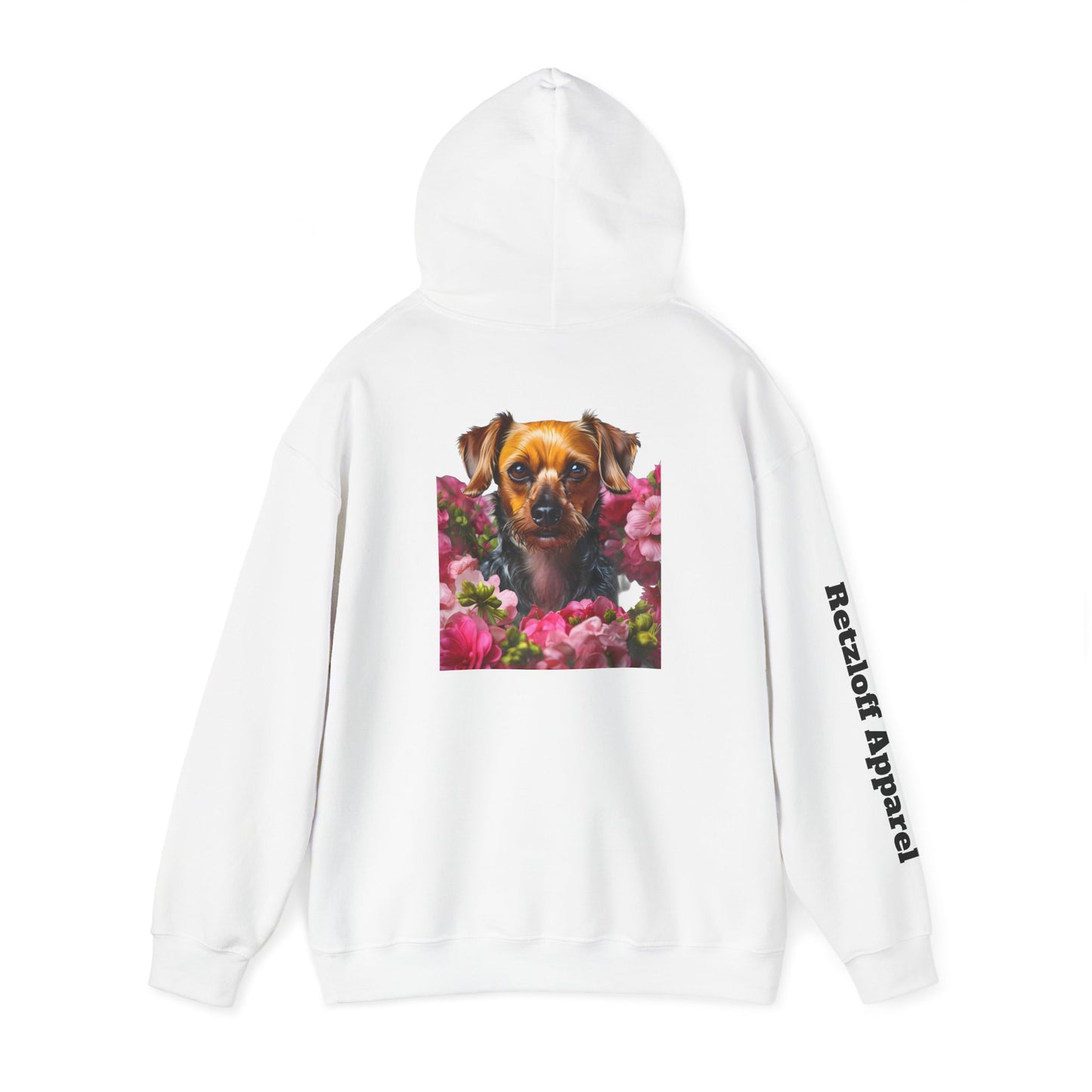 Cute Dog Floral Unisex Hoodie - Razloff Apparel