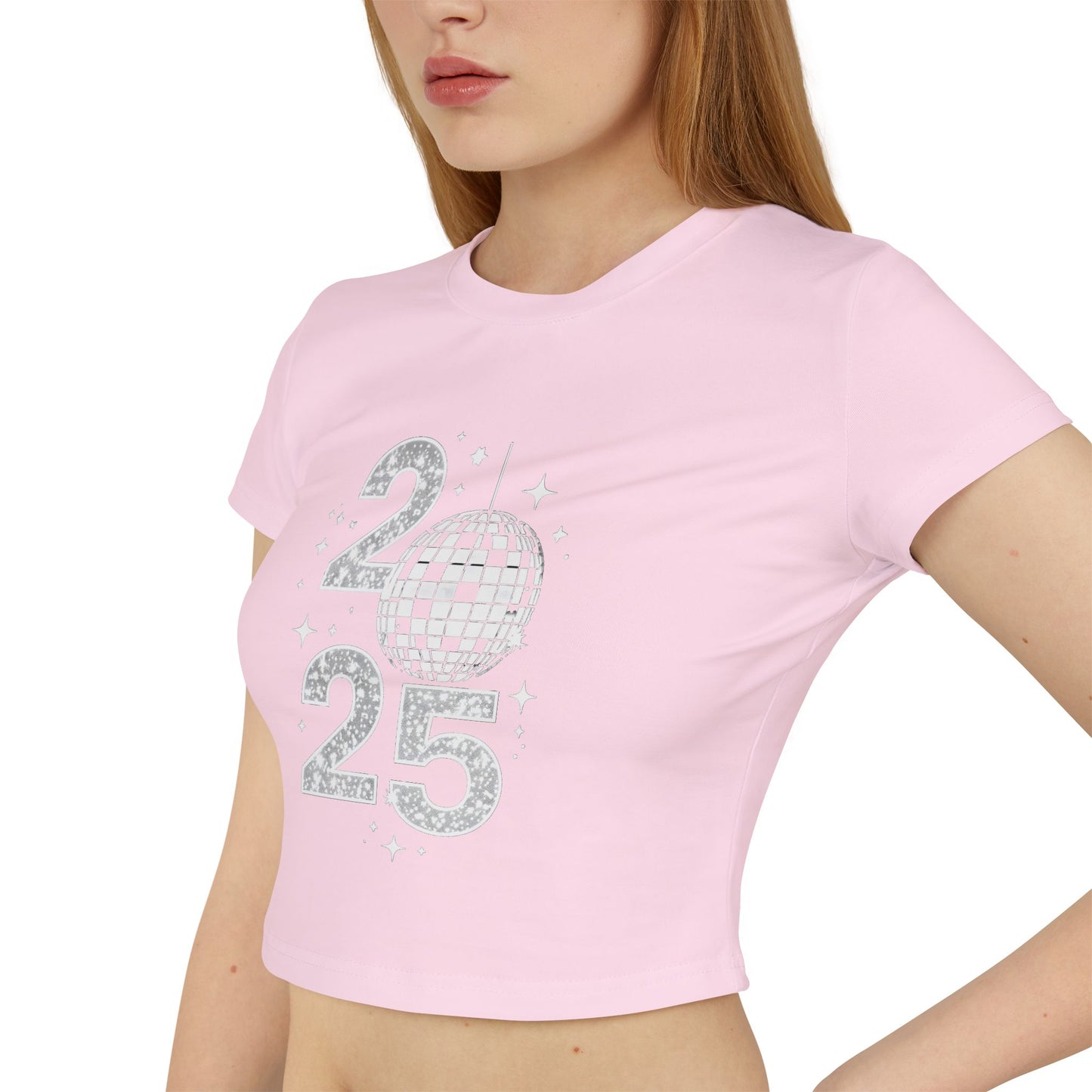 2025 Women's Baby Tee - Fun & Festive Cropped T-Shirt for New Year's Celebrations