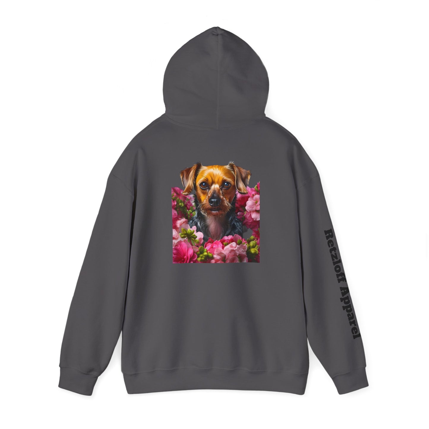 Cute Dog Floral Unisex Hoodie - Razloff Apparel