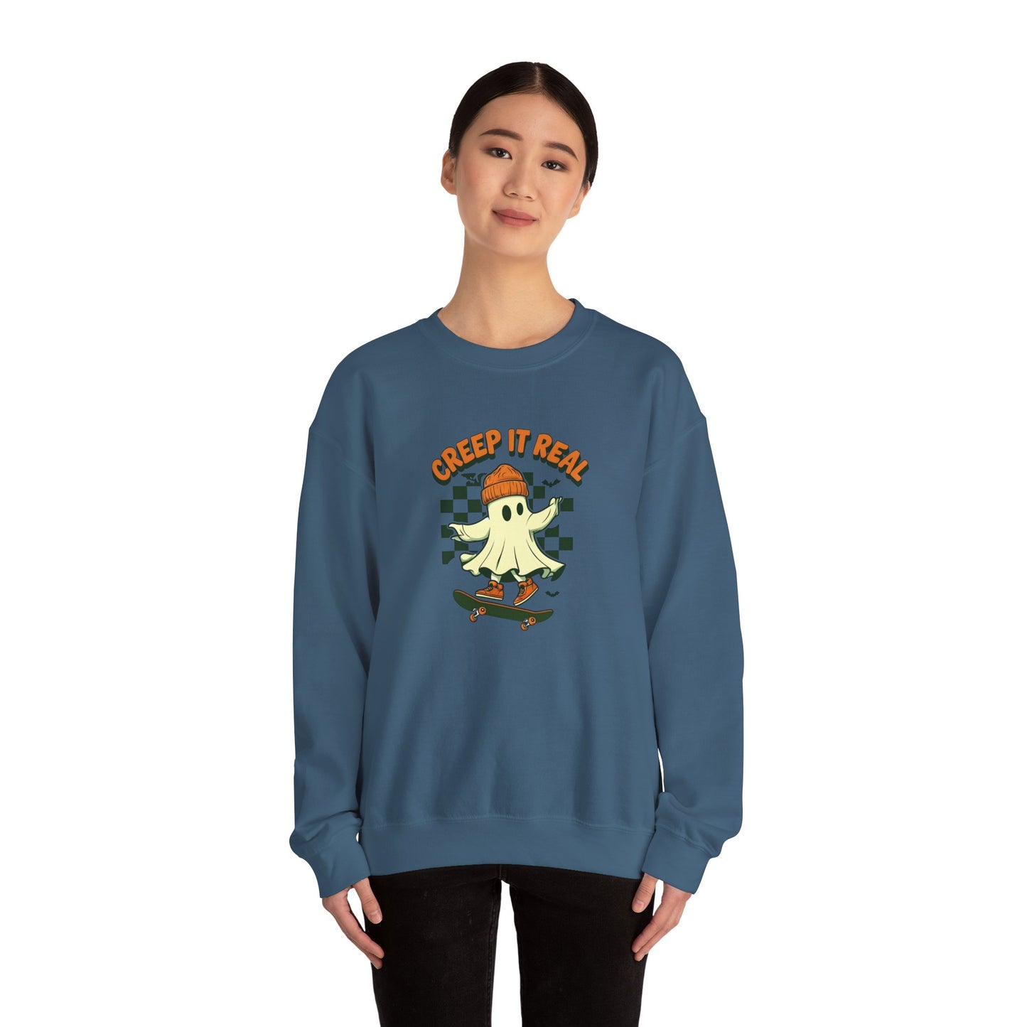 Creep It Real Skateboarding Ghost Sweatshirt