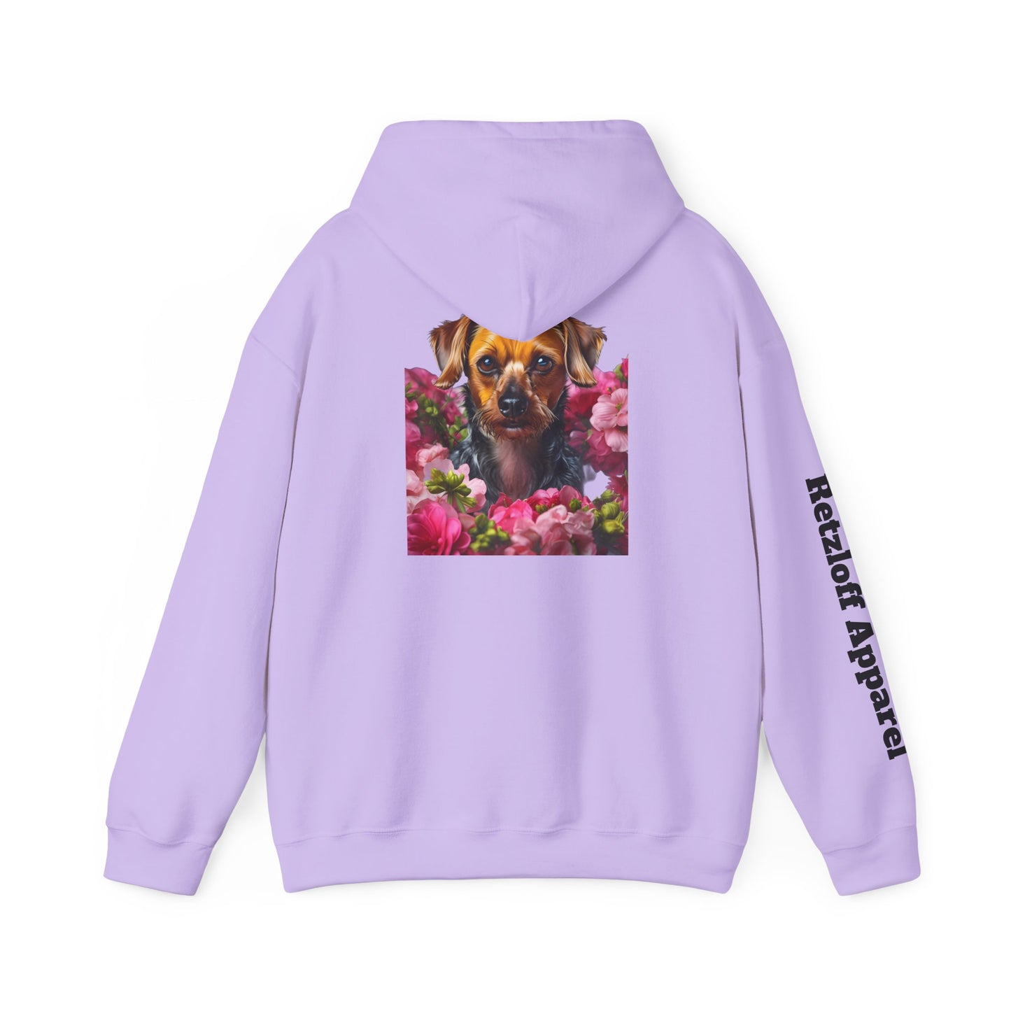 Cute Dog Floral Unisex Hoodie - Razloff Apparel