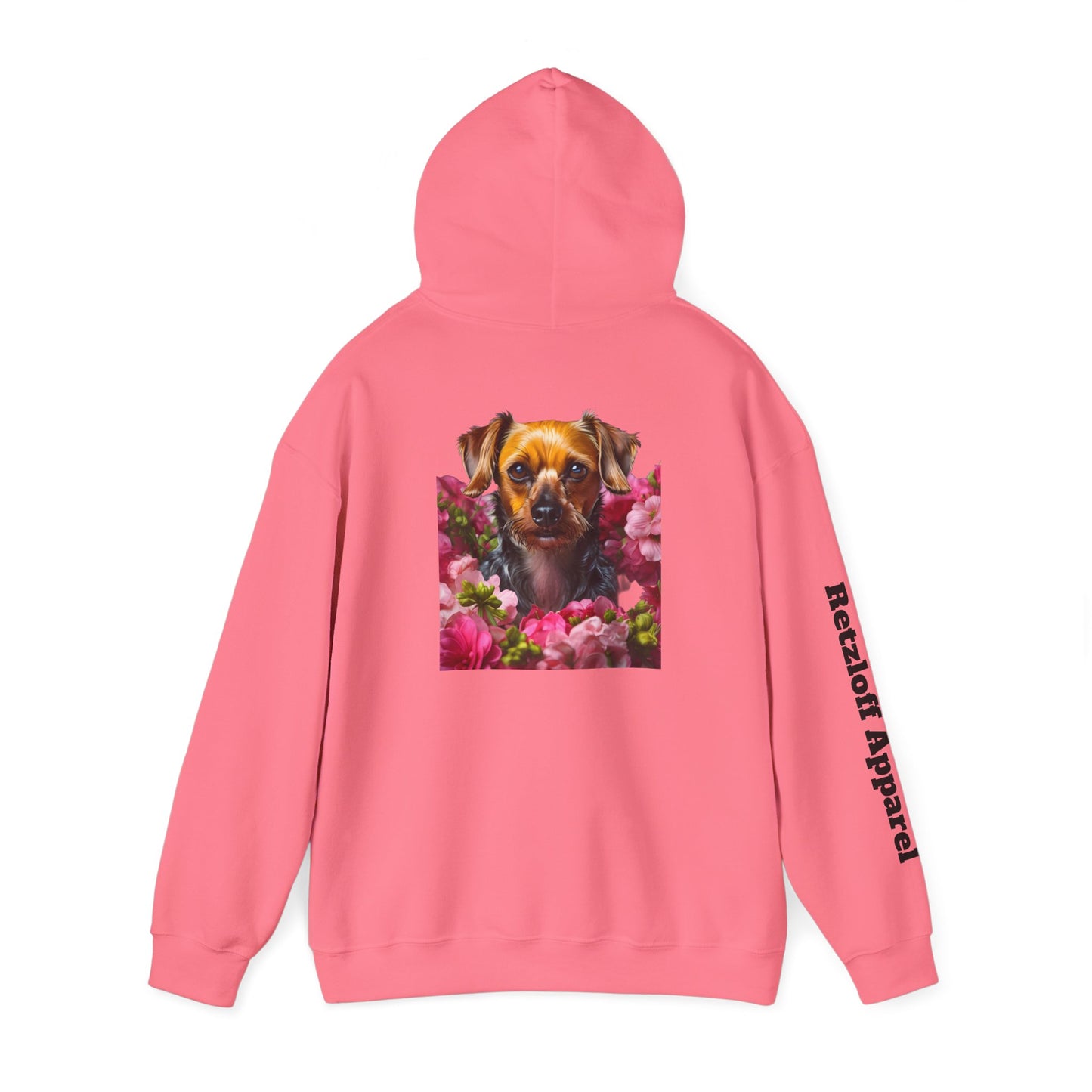 Cute Dog Floral Unisex Hoodie - Razloff Apparel