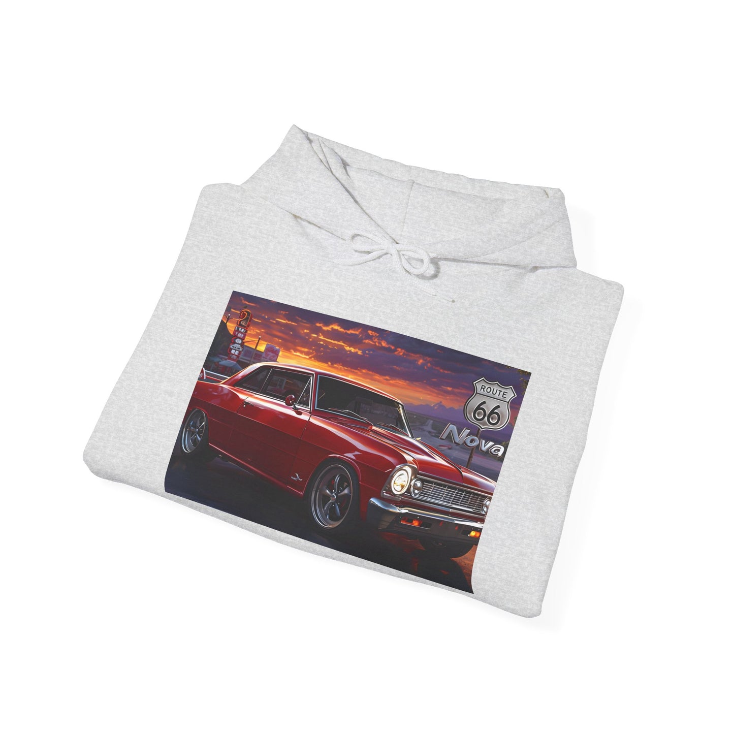 Classic Car Sunset Hoodie | Unisex Heavy Blend™ Sweatshirt