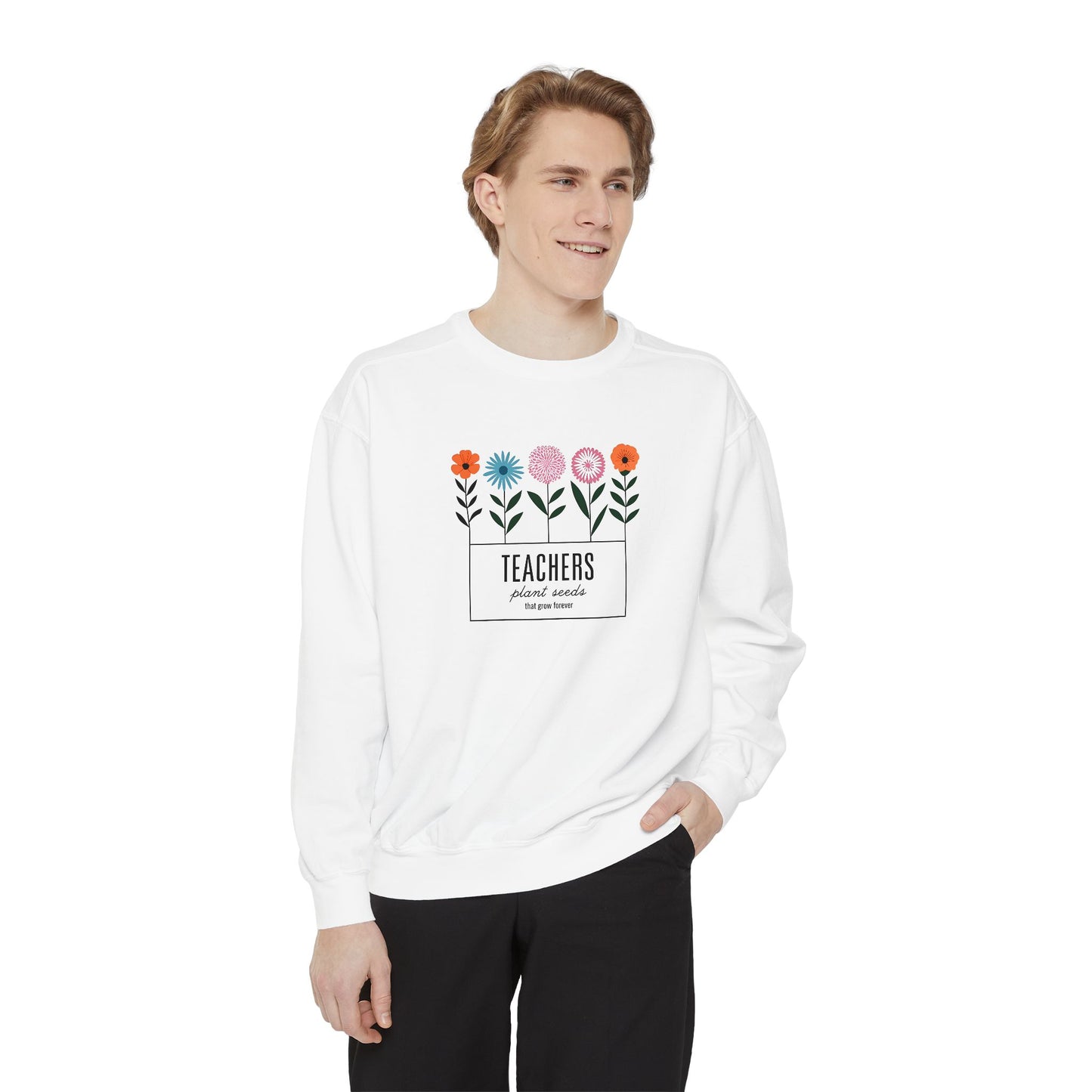 Teacher Floral Sweatshirt - Perfect Gift for Educators