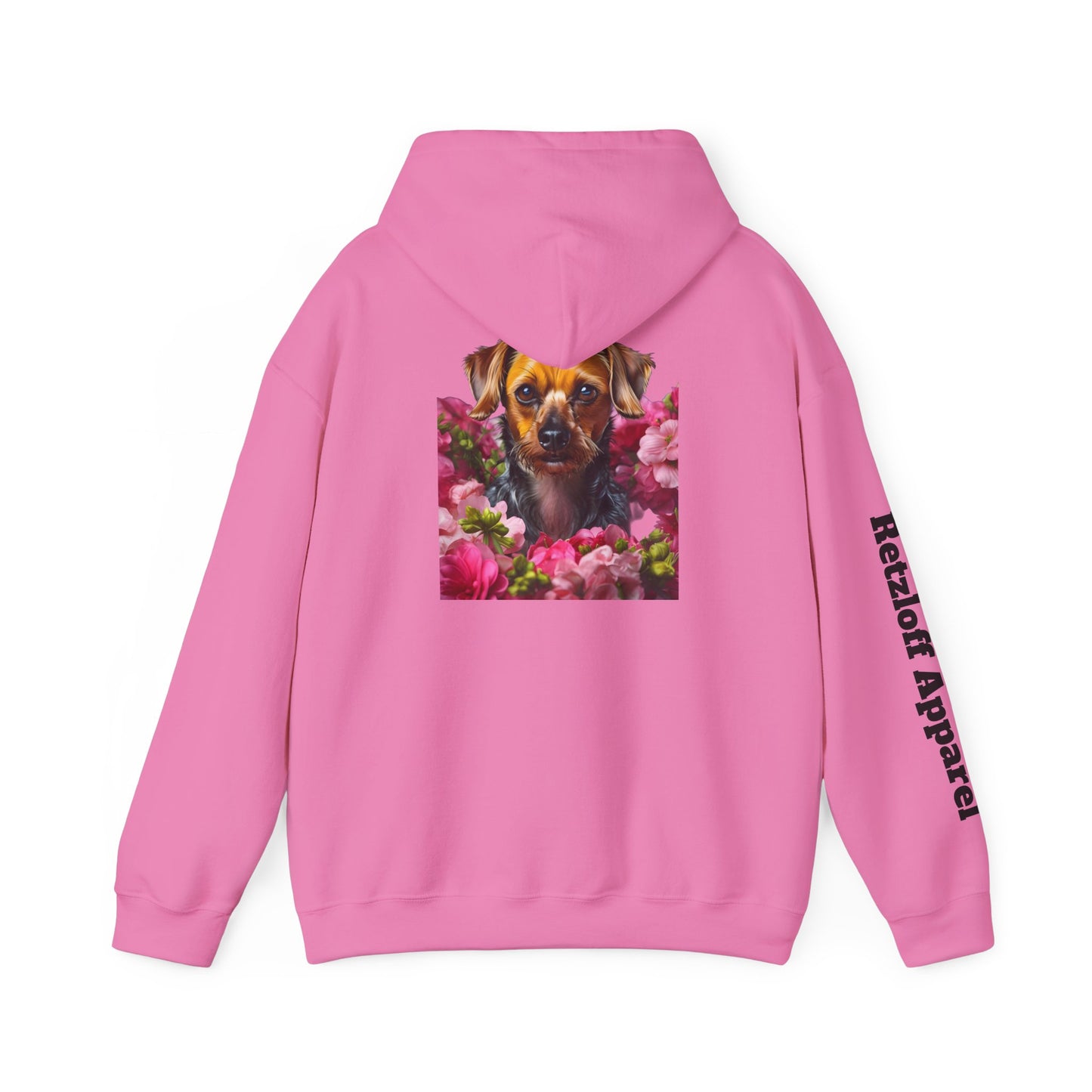 Cute Dog Floral Unisex Hoodie - Razloff Apparel