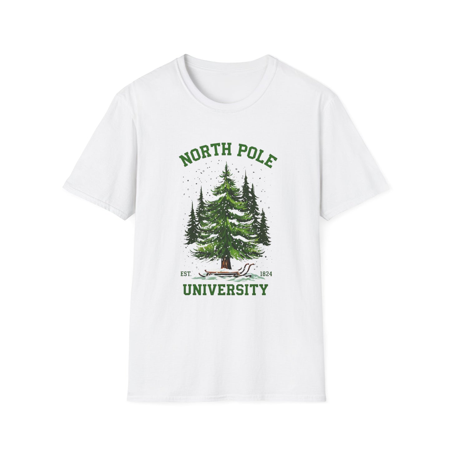 North Pole University Unisex T-Shirt | Cozy Winter Apparel