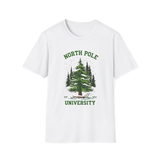 North Pole University Unisex T-Shirt | Cozy Winter Apparel