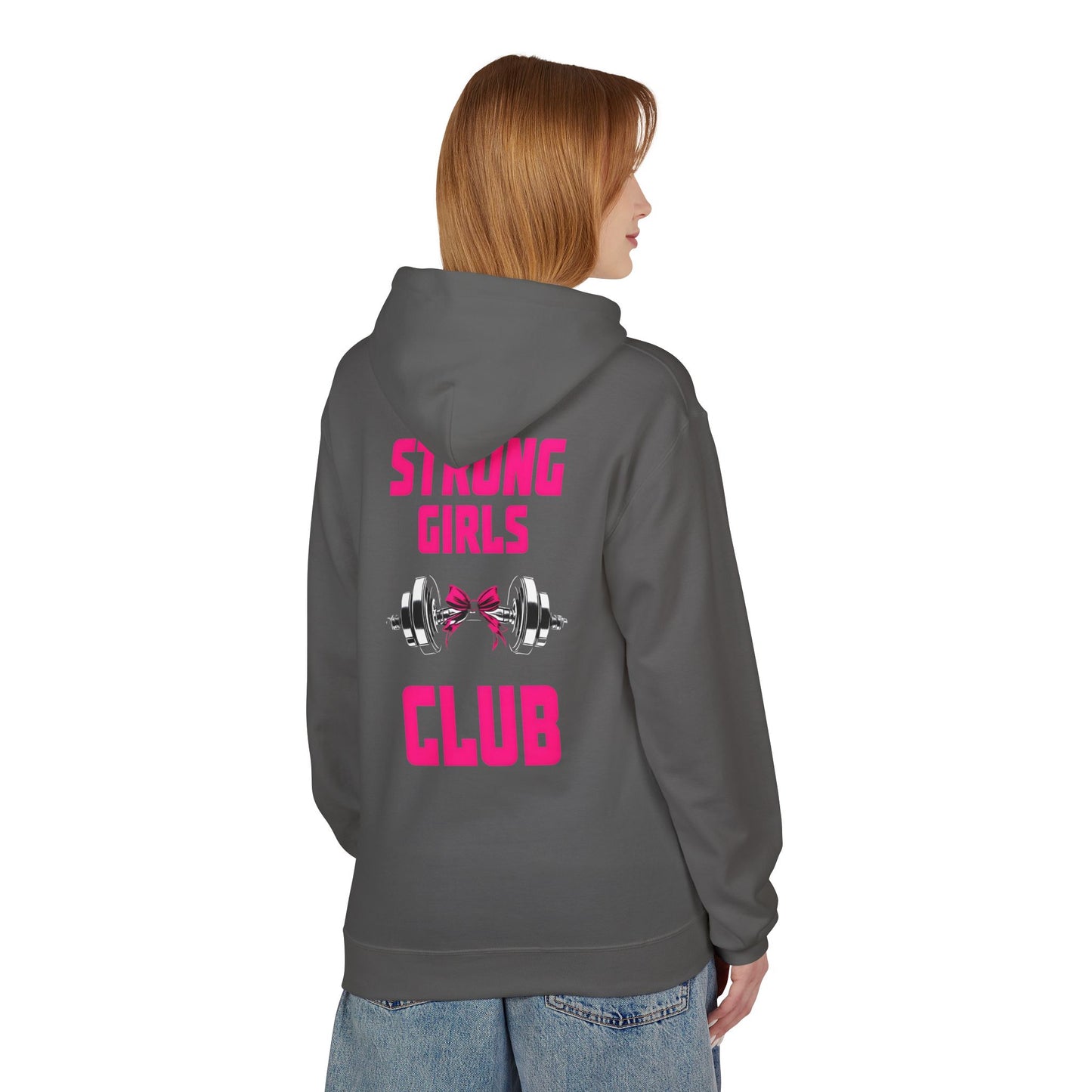 Strong Girls Club Hoodie - Empowering Fitness Apparel, Gift for Workout Enthusiasts, Ideal for Gym Lovers, Birthday, and Motivational Wear