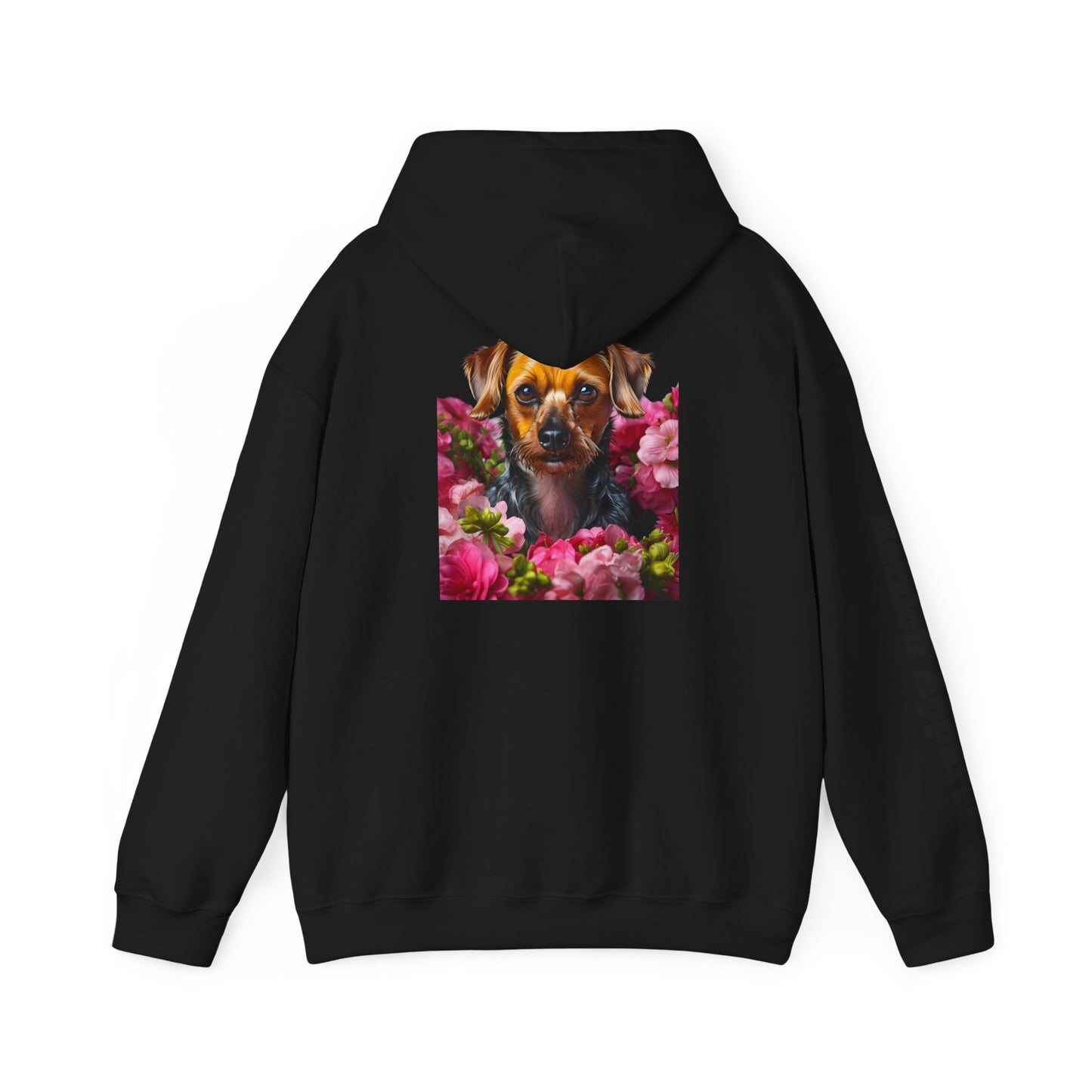 Cute Dog Floral Unisex Hoodie - Razloff Apparel