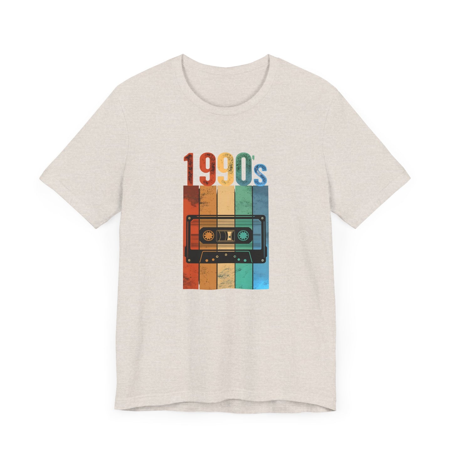 1990s Retro Tape Unisex Jersey Tee – Nostalgic Graphic T-Shirt for Music Lovers