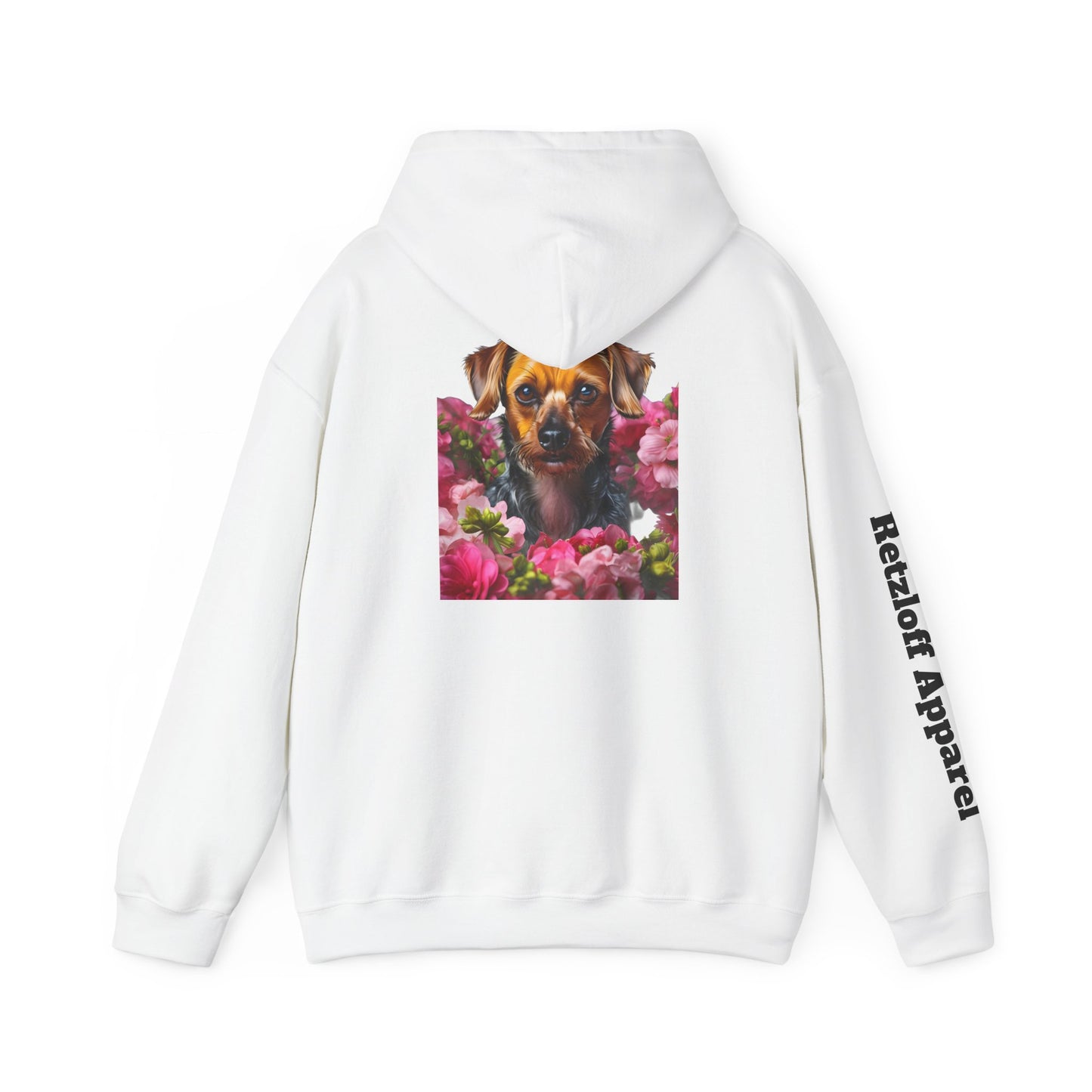 Cute Dog Floral Unisex Hoodie - Razloff Apparel