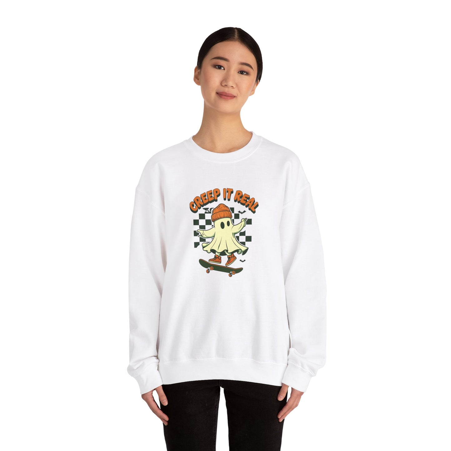 Creep It Real Skateboarding Ghost Sweatshirt