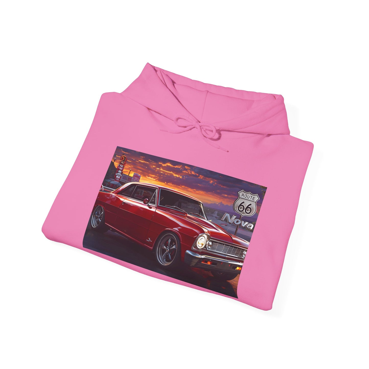 Classic Car Sunset Hoodie | Unisex Heavy Blend™ Sweatshirt