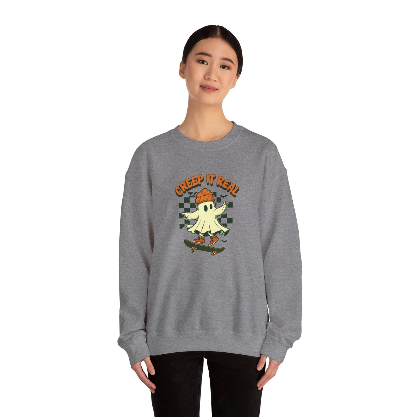 Creep It Real Skateboarding Ghost Sweatshirt