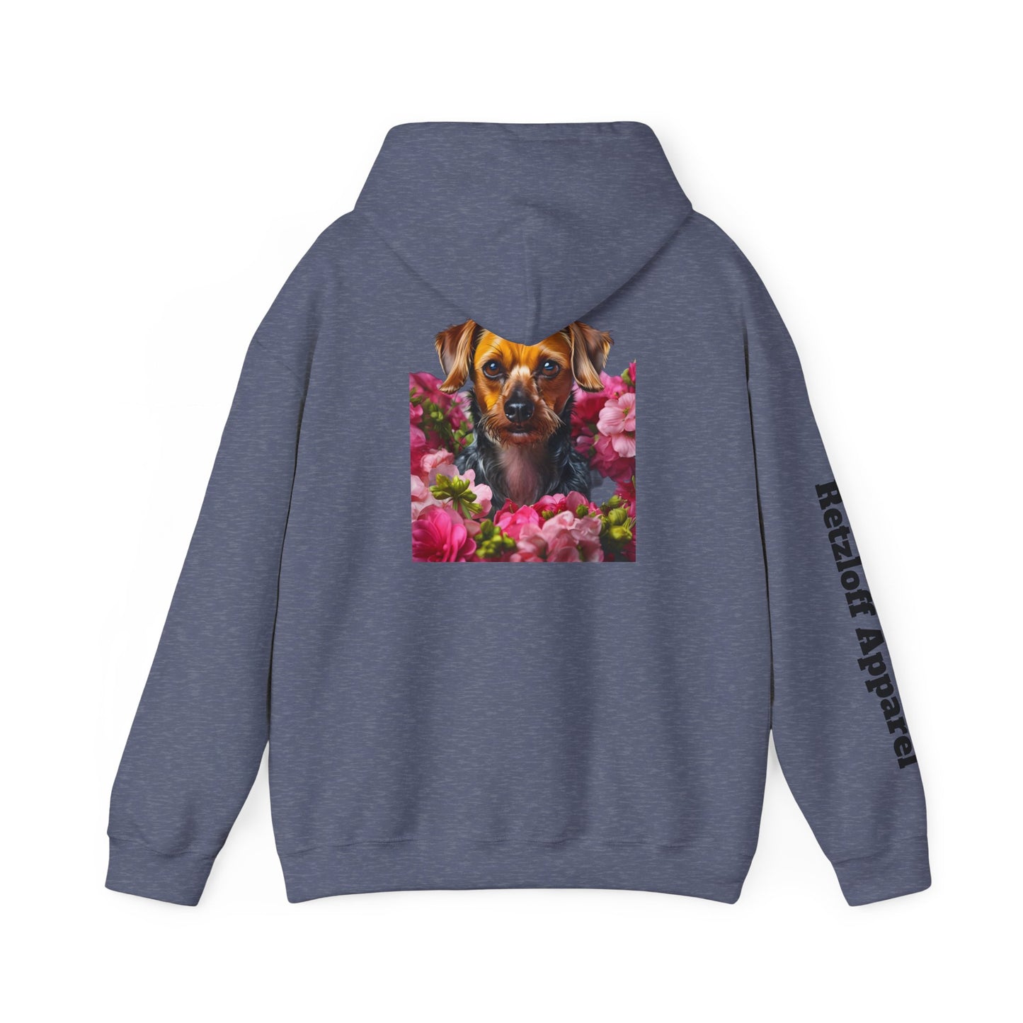 Cute Dog Floral Unisex Hoodie - Razloff Apparel