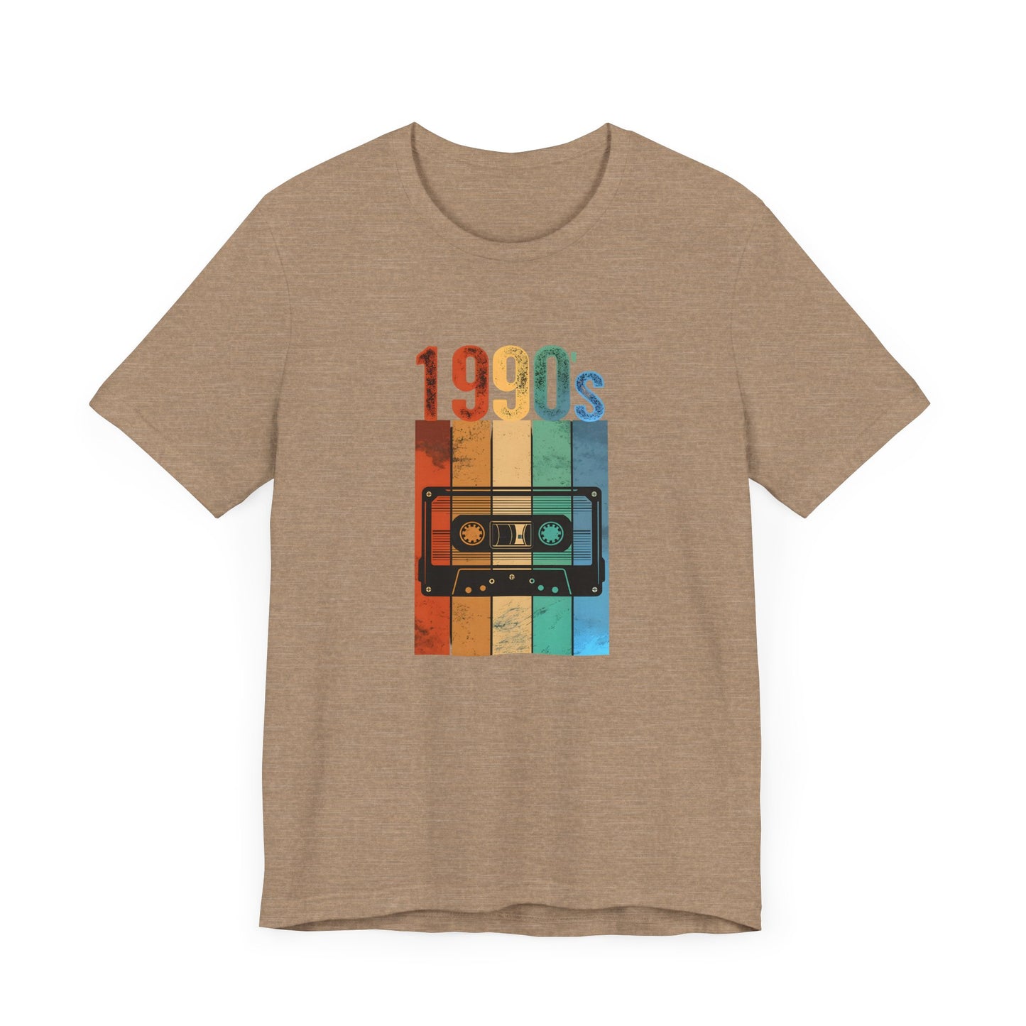 1990s Retro Tape Unisex Jersey Tee – Nostalgic Graphic T-Shirt for Music Lovers