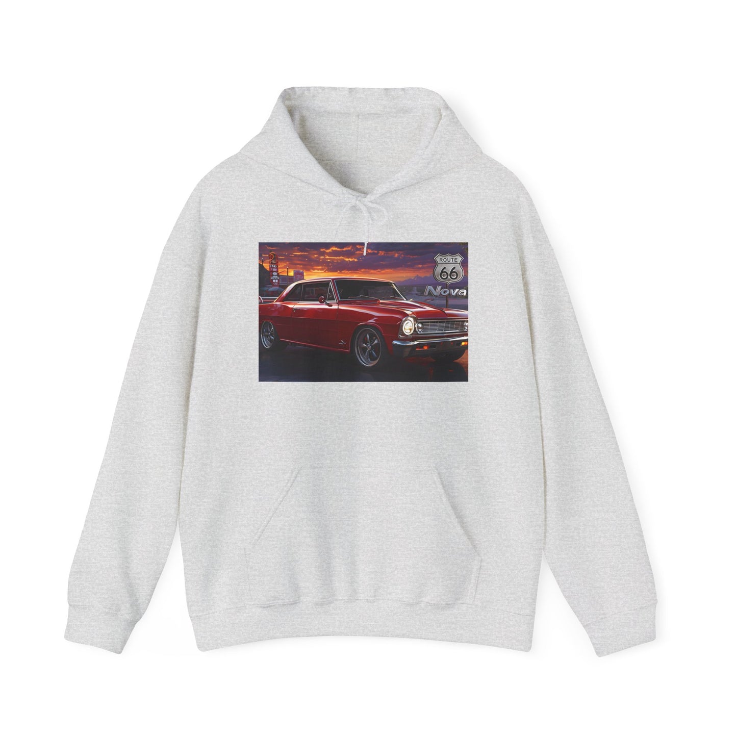 Classic Car Sunset Hoodie | Unisex Heavy Blend™ Sweatshirt