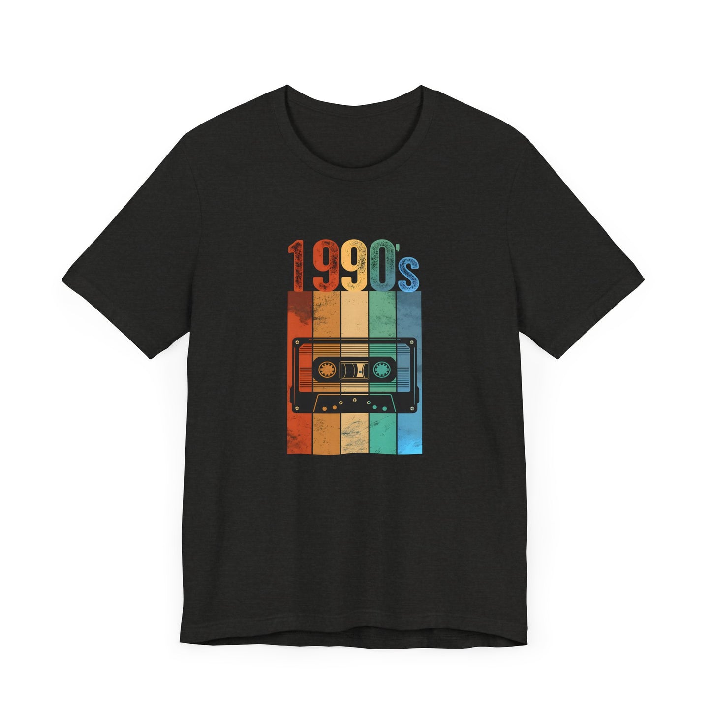 1990s Retro Tape Unisex Jersey Tee – Nostalgic Graphic T-Shirt for Music Lovers