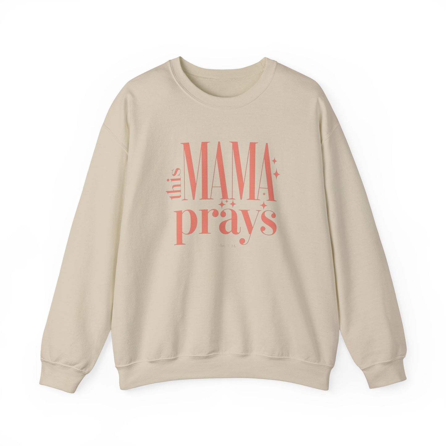 This Mama Prays Sweatshirt - Unisex Heavy Blend™ Crewneck for Moms