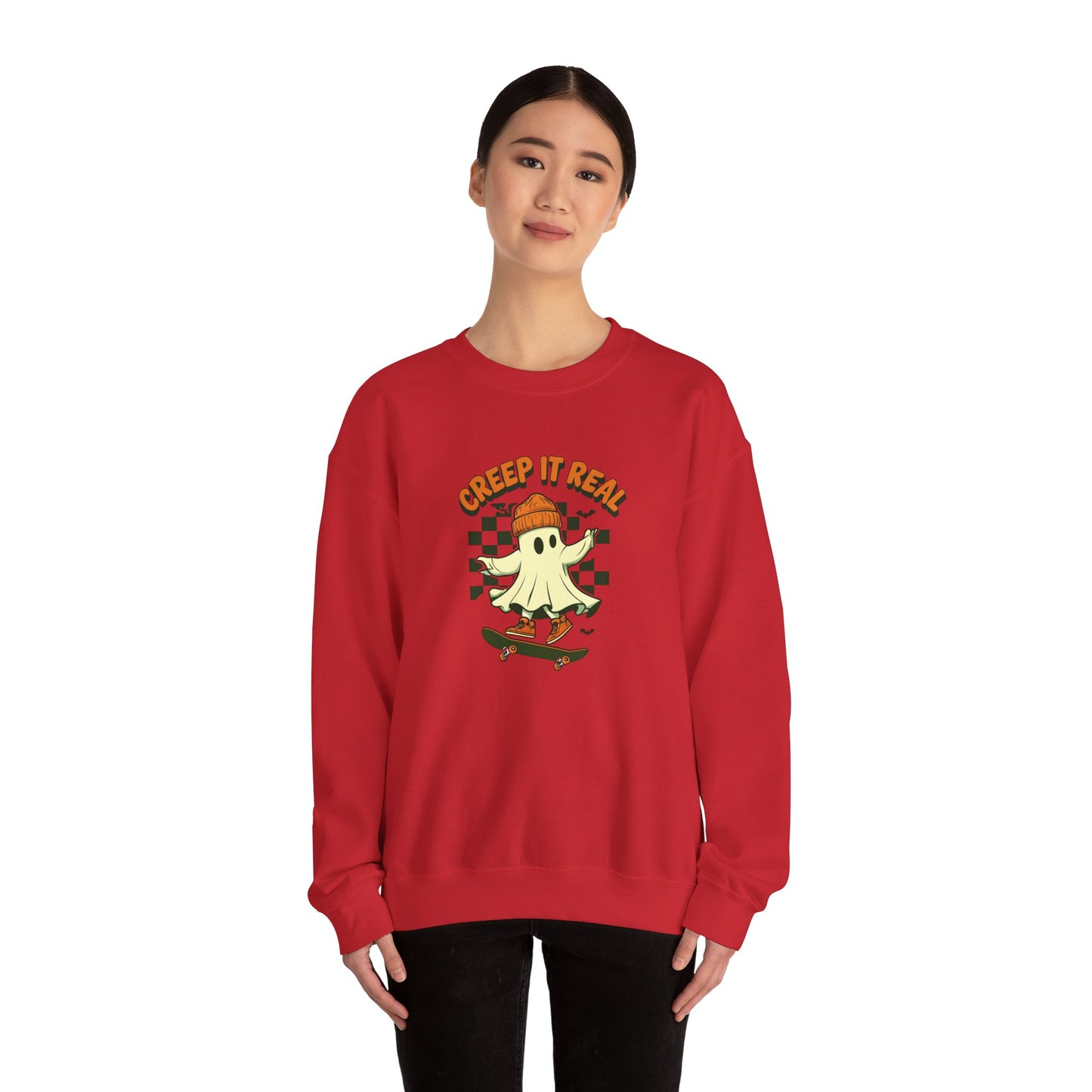 Creep It Real Skateboarding Ghost Sweatshirt