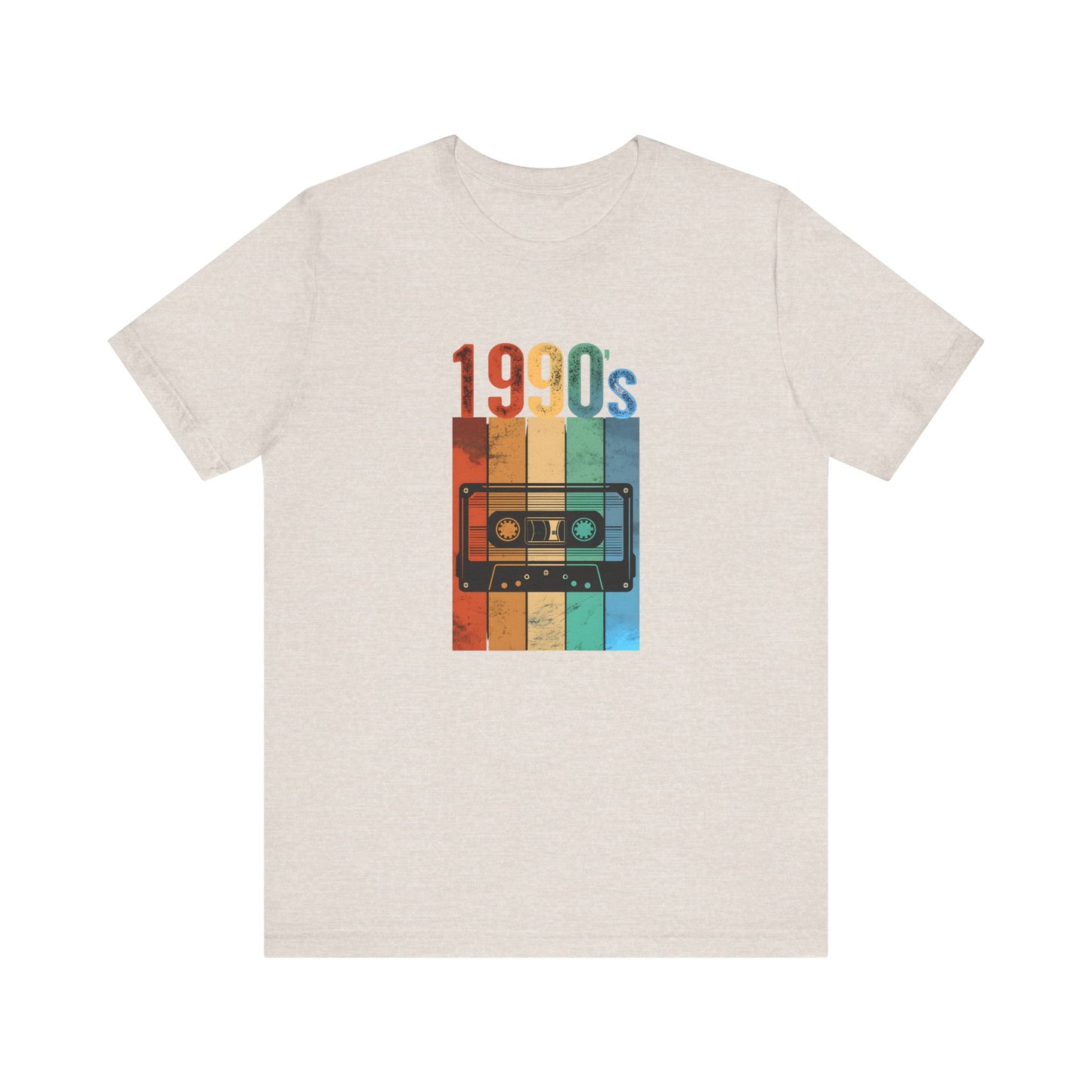 1990s Retro Tape Unisex Jersey Tee – Nostalgic Graphic T-Shirt for Music Lovers