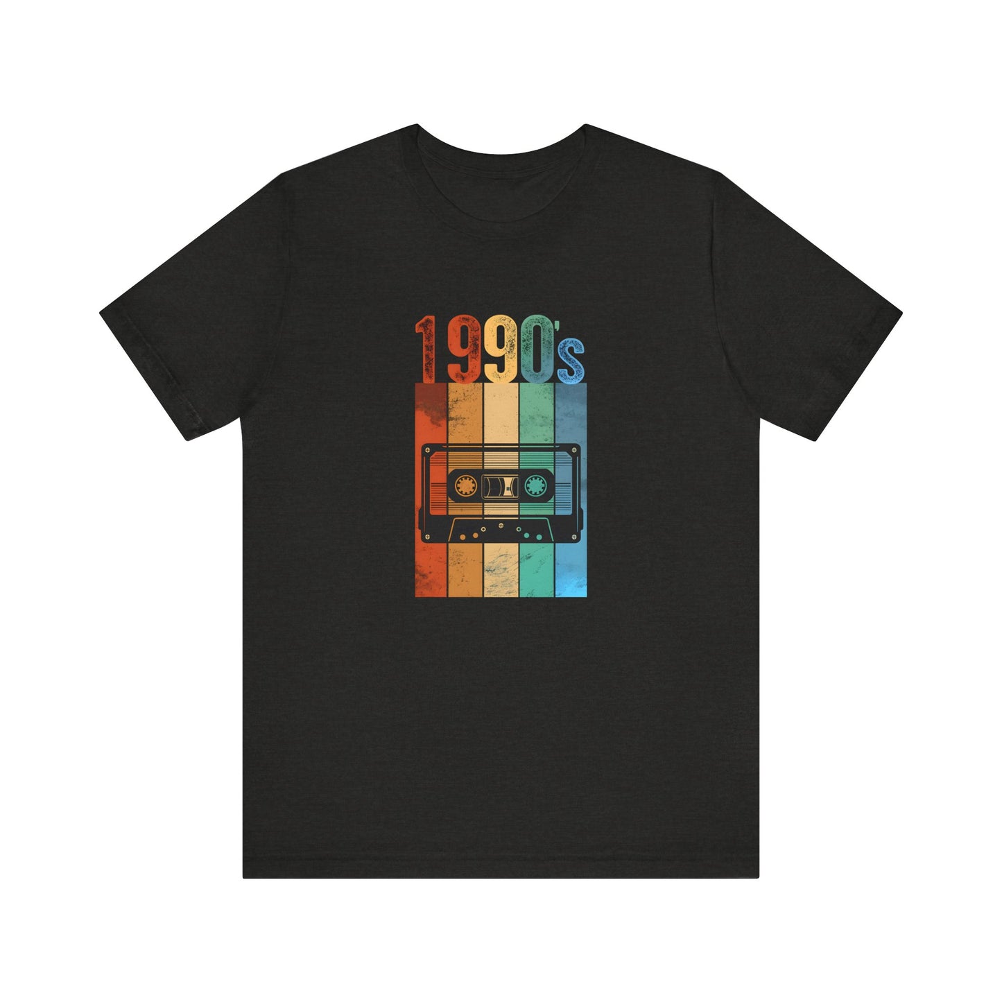 1990s Retro Tape Unisex Jersey Tee – Nostalgic Graphic T-Shirt for Music Lovers