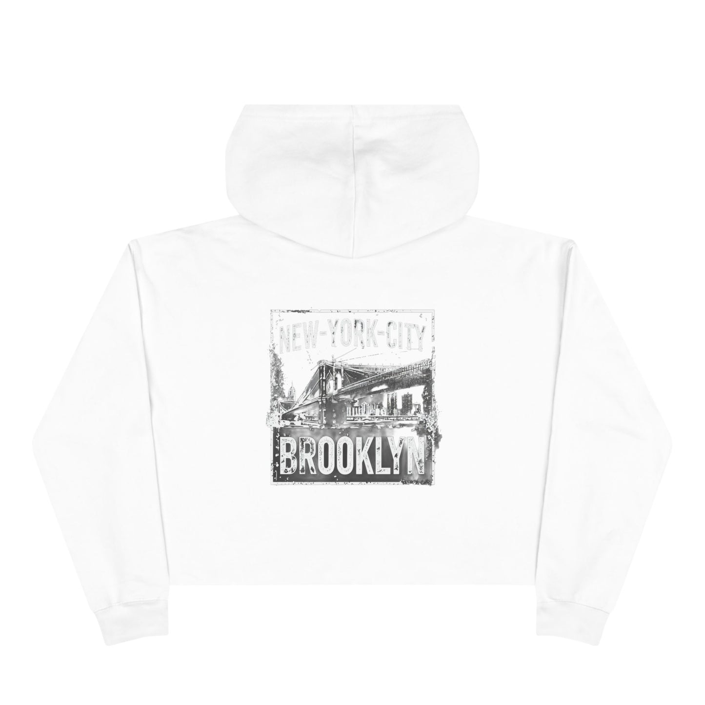 Brooklyn Graphic Crop Hoodie - New York City Style for Casual Outings