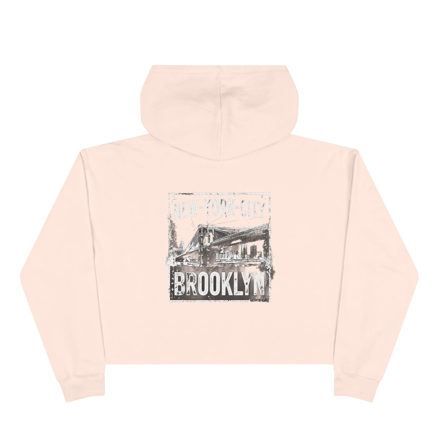 Brooklyn Graphic Crop Hoodie - New York City Style for Casual Outings