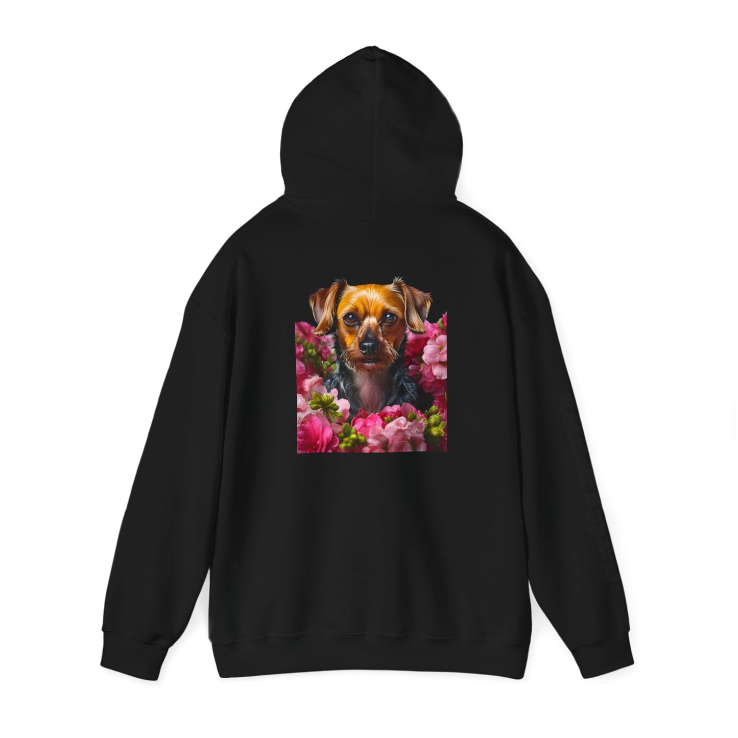 Cute Dog Floral Unisex Hoodie - Razloff Apparel