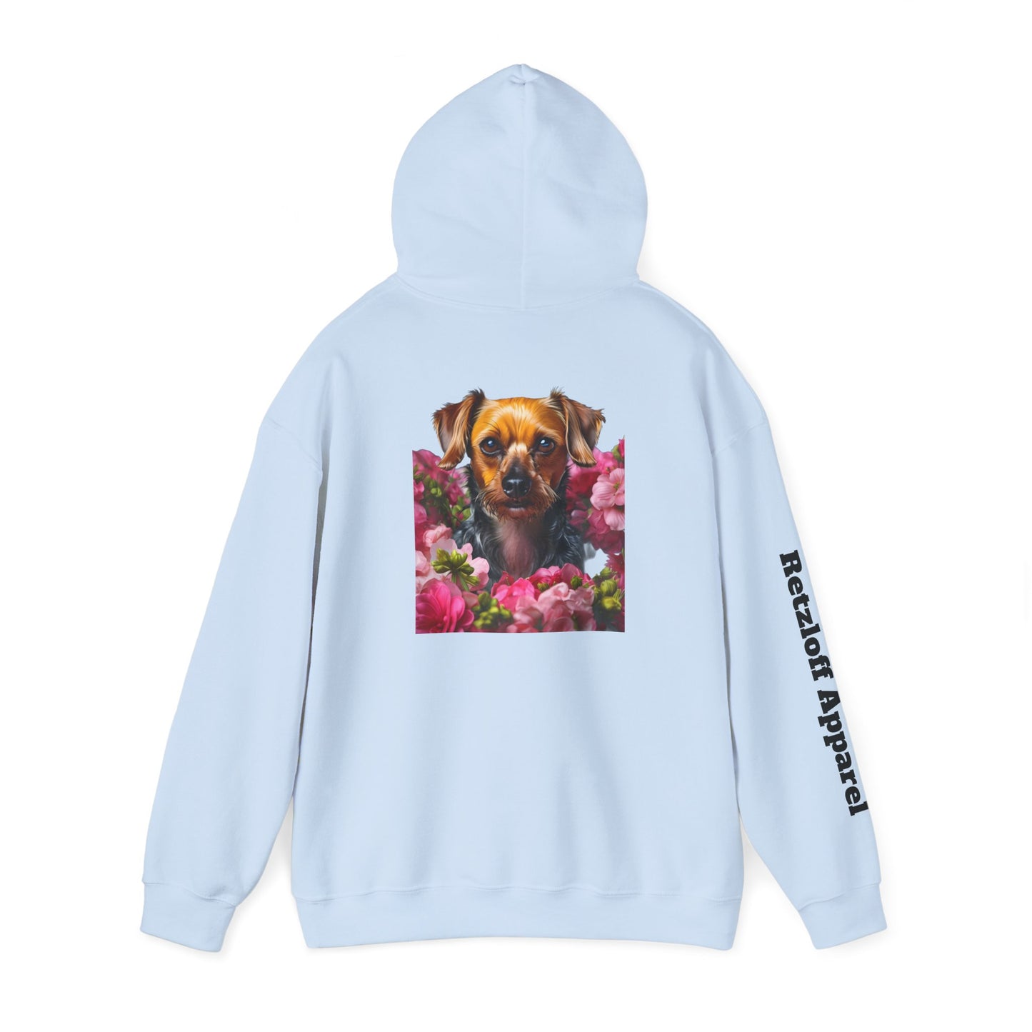 Cute Dog Floral Unisex Hoodie - Razloff Apparel