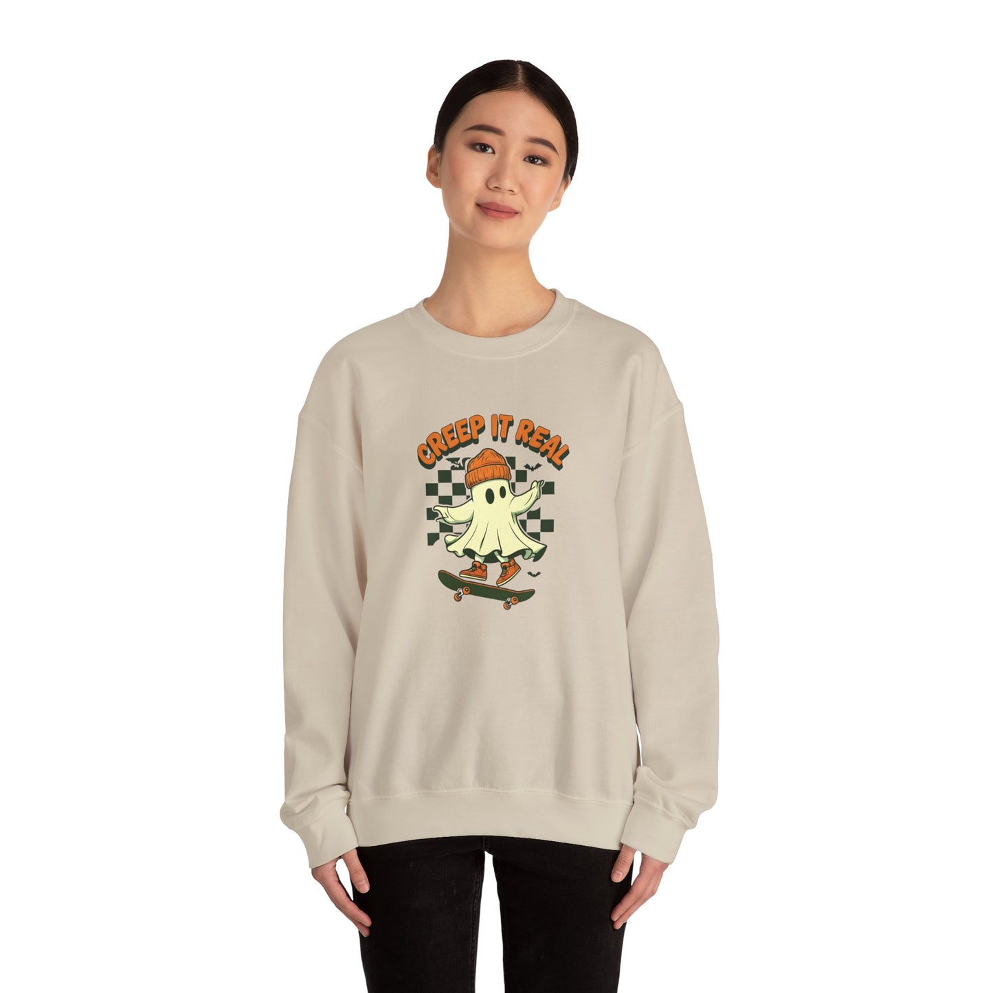 Creep It Real Skateboarding Ghost Sweatshirt