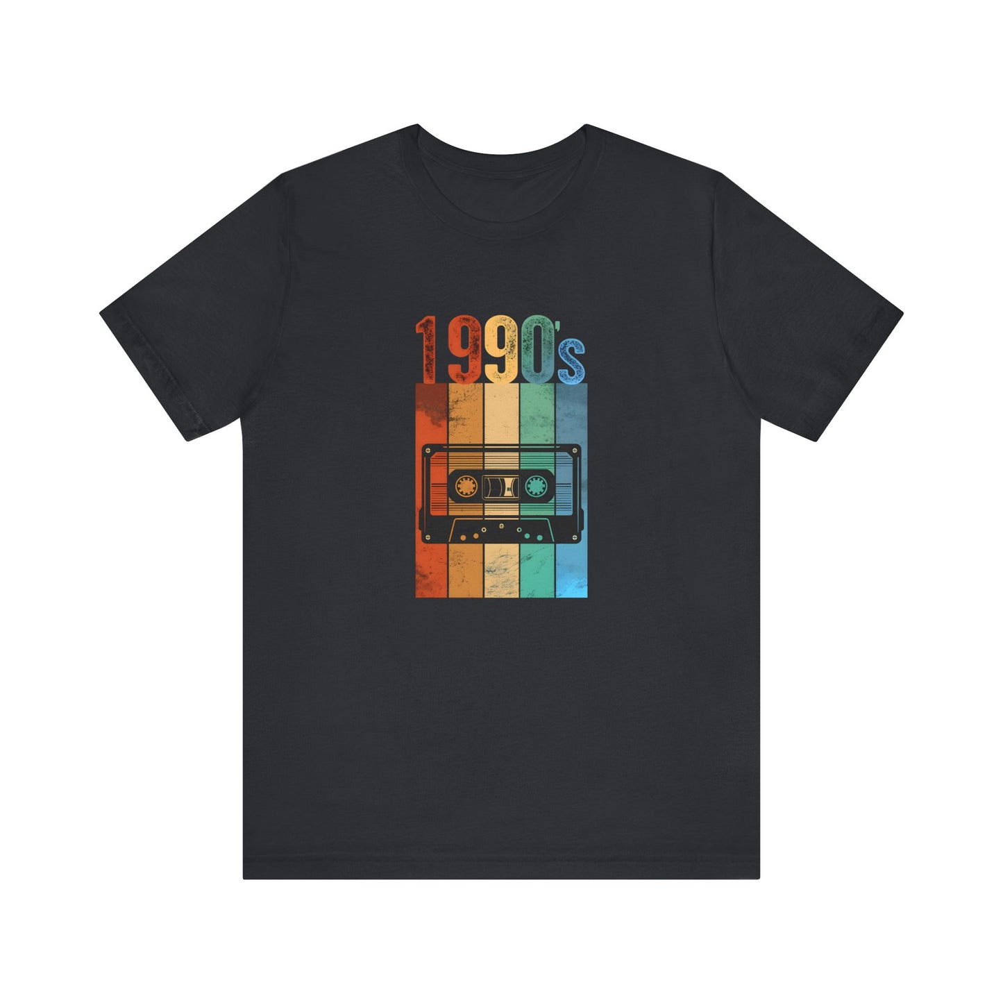 1990s Retro Tape Unisex Jersey Tee – Nostalgic Graphic T-Shirt for Music Lovers