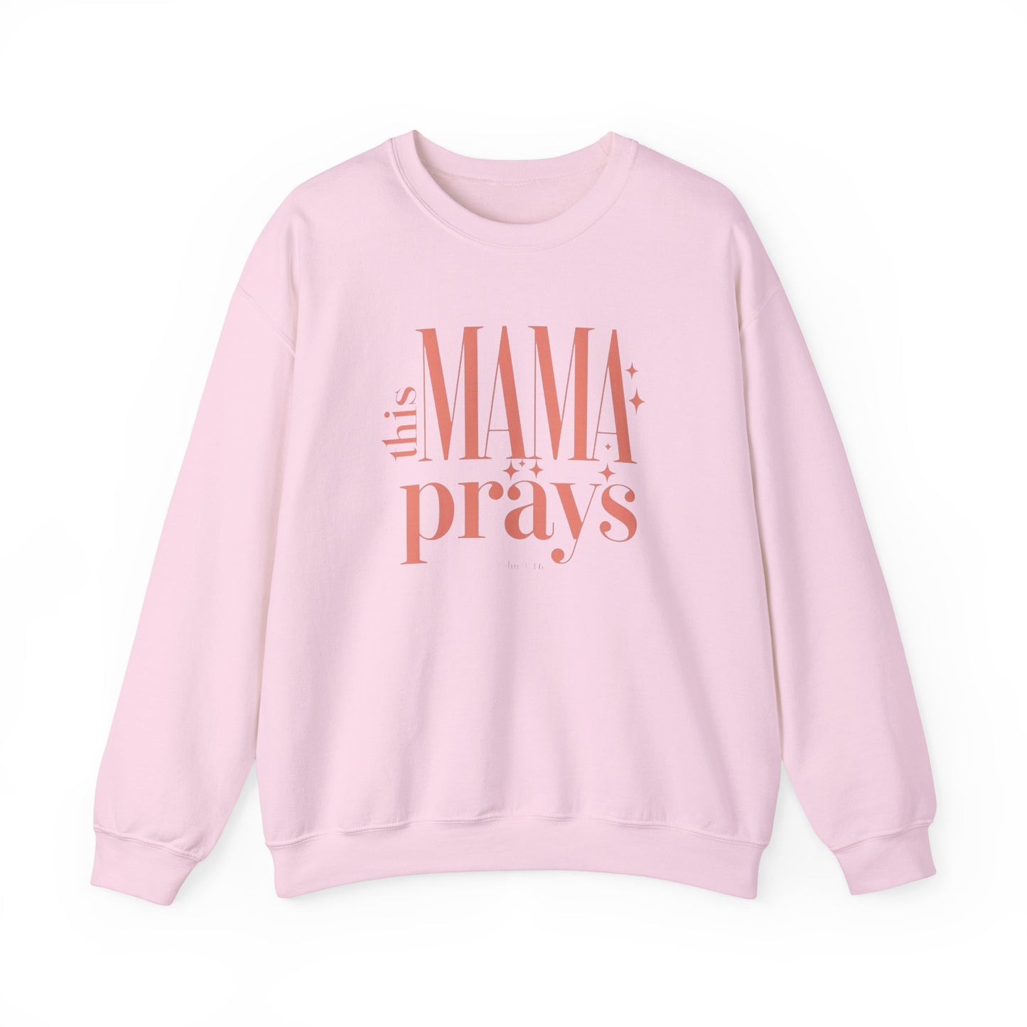 This Mama Prays Sweatshirt - Unisex Heavy Blend™ Crewneck for Moms