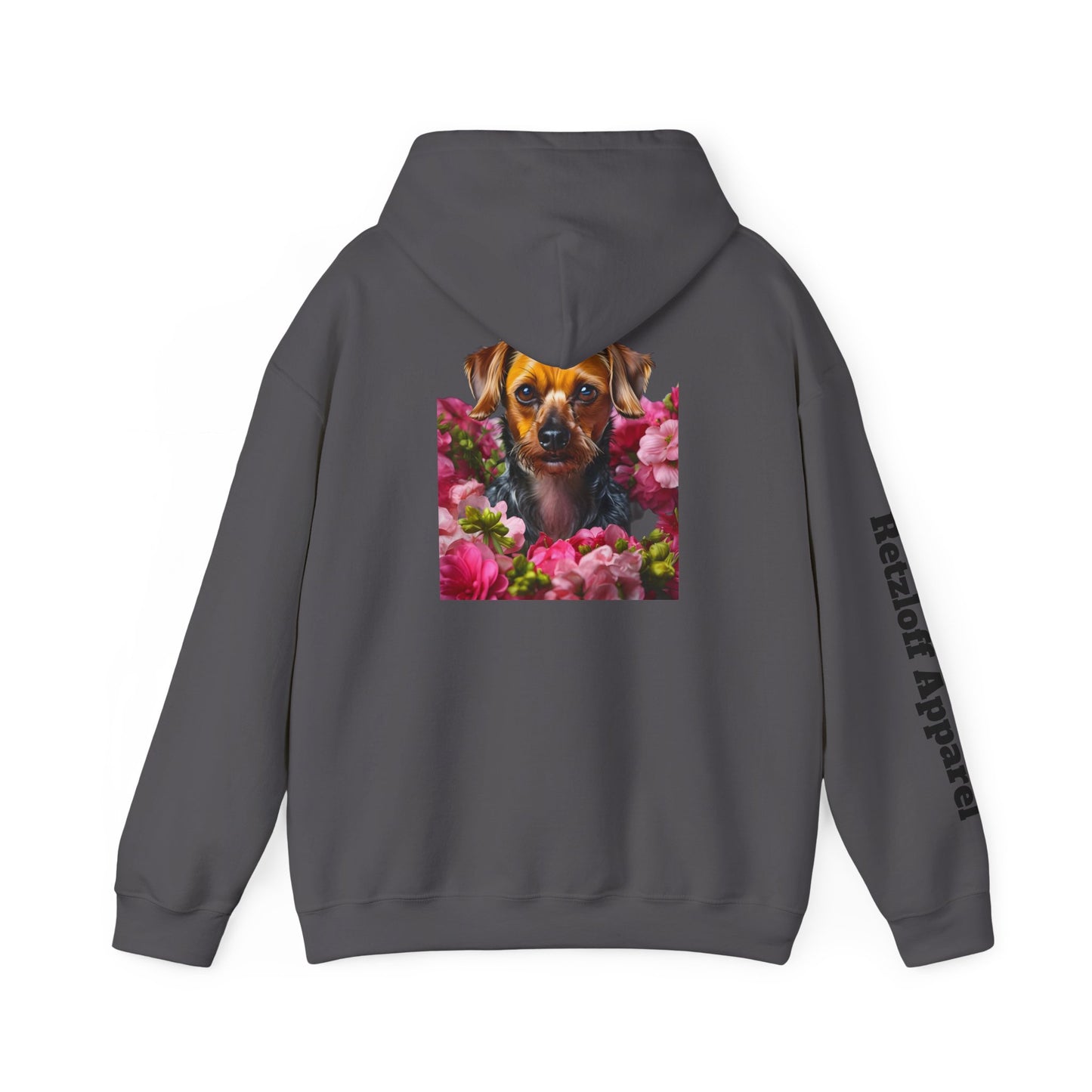 Cute Dog Floral Unisex Hoodie - Razloff Apparel