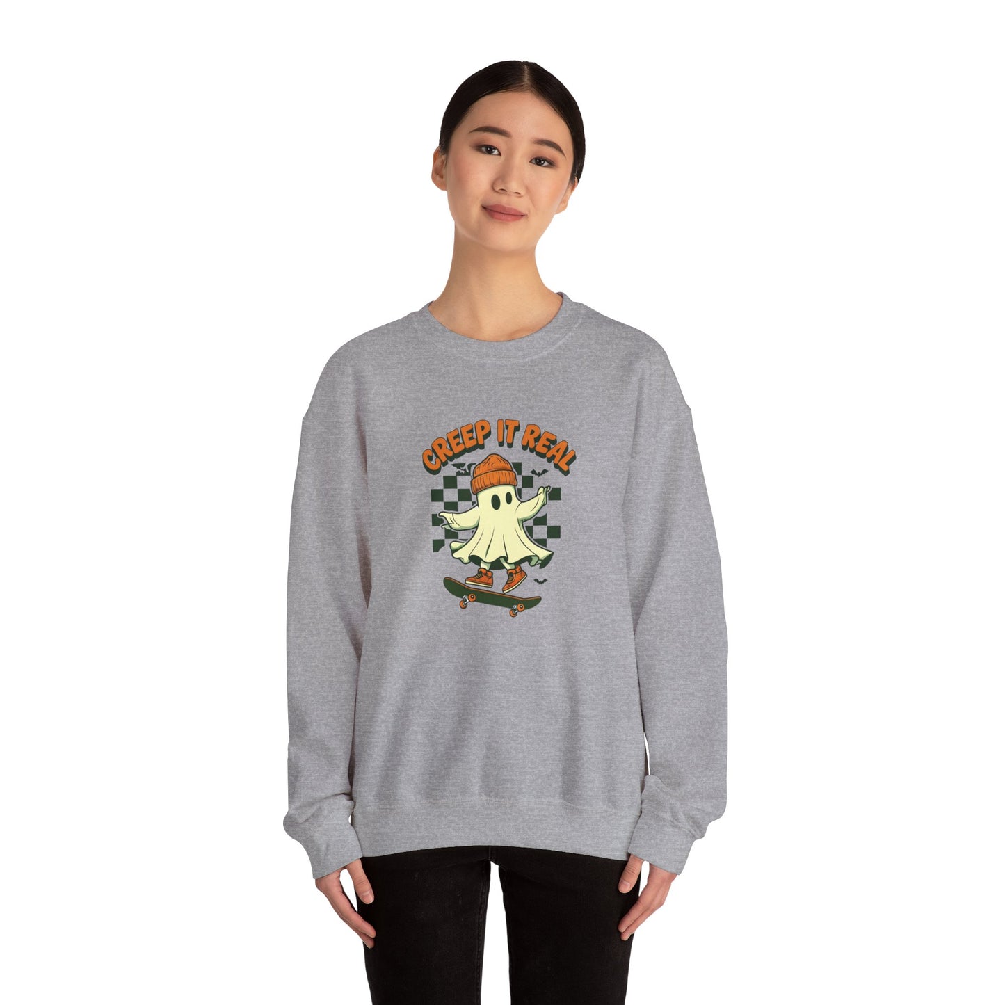 Creep It Real Skateboarding Ghost Sweatshirt