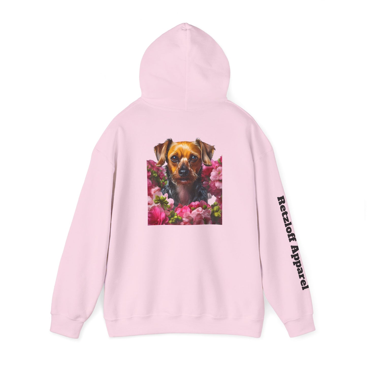 Cute Dog Floral Unisex Hoodie - Razloff Apparel